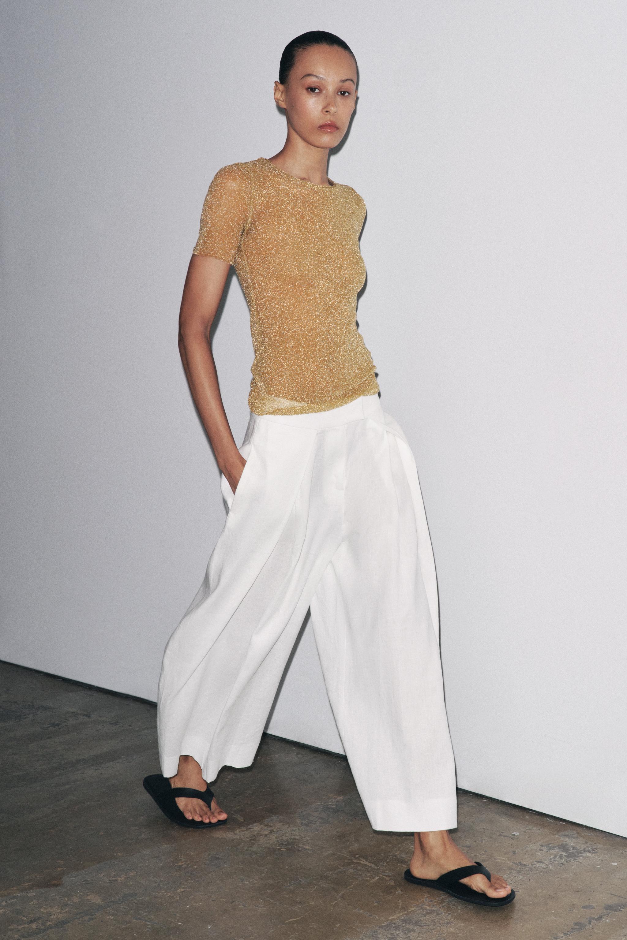 METALLIC SHORT SLEEVE T-SHIRT