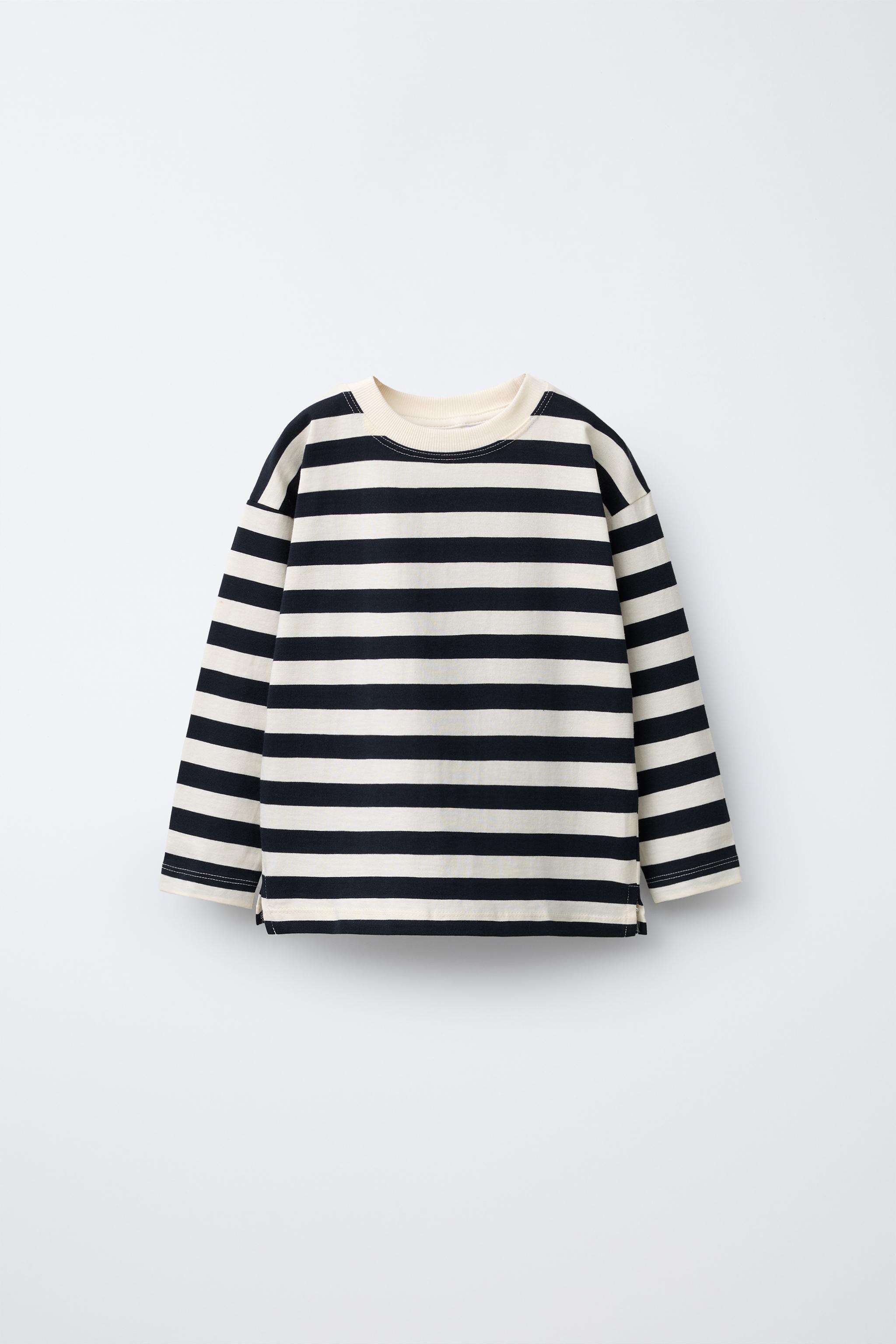 STRIPED PRINT T-SHIRT