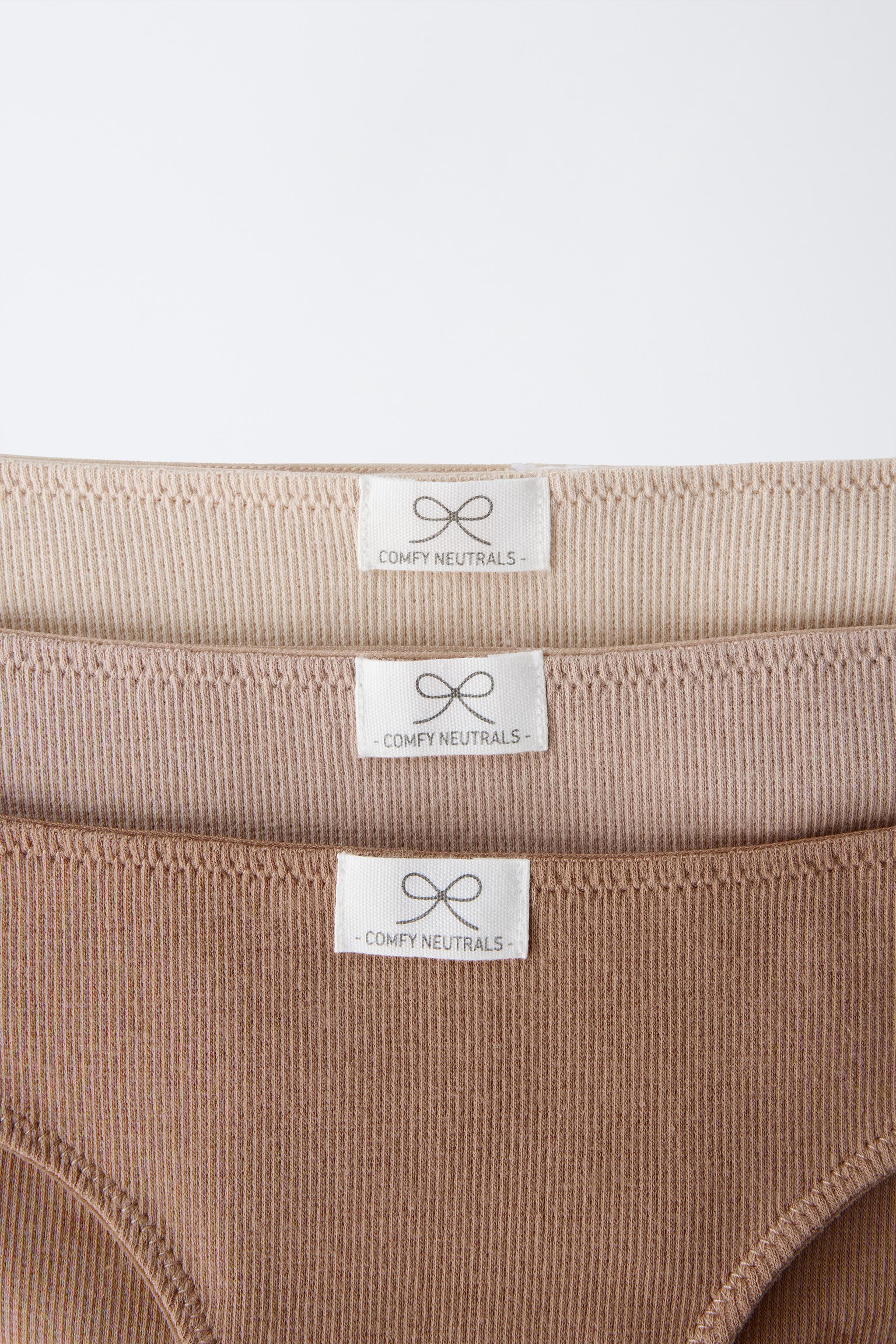 AGES 6-14/ THREE-PACK OF RIBBED BRIEFS WITH LABEL