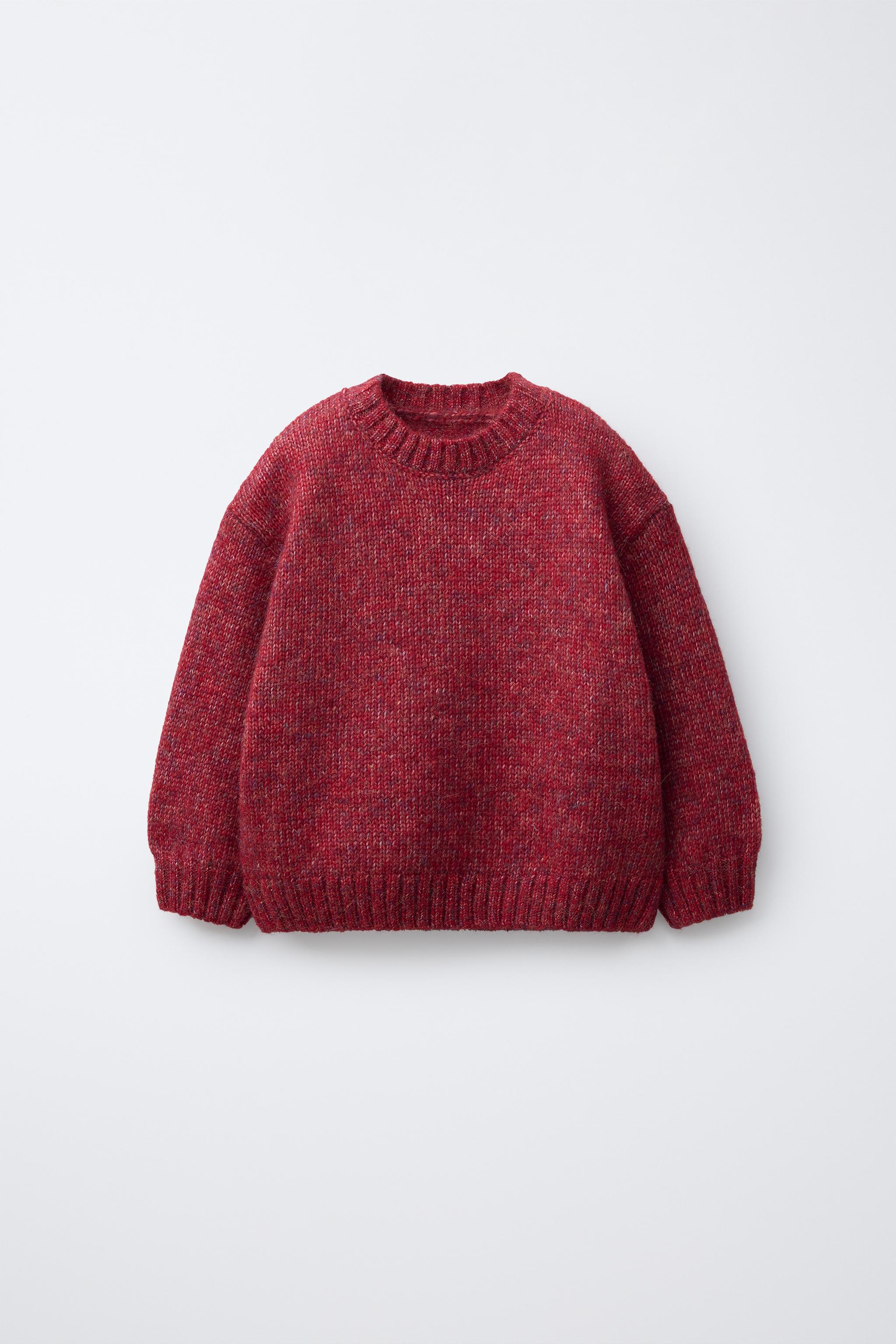 PLAIN WOOL KNIT SWEATER