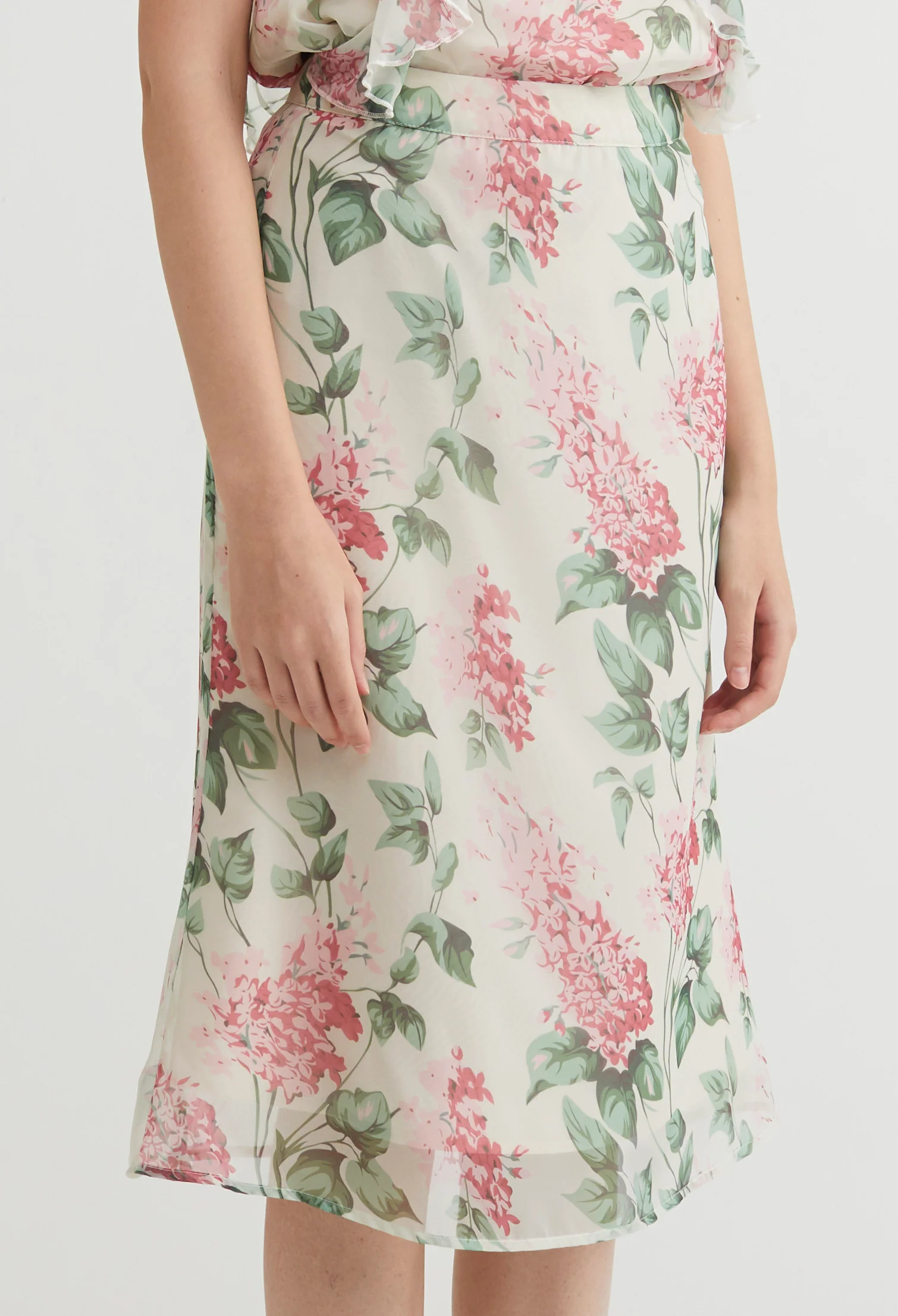 Sweetheart Floral A-Line Skirt