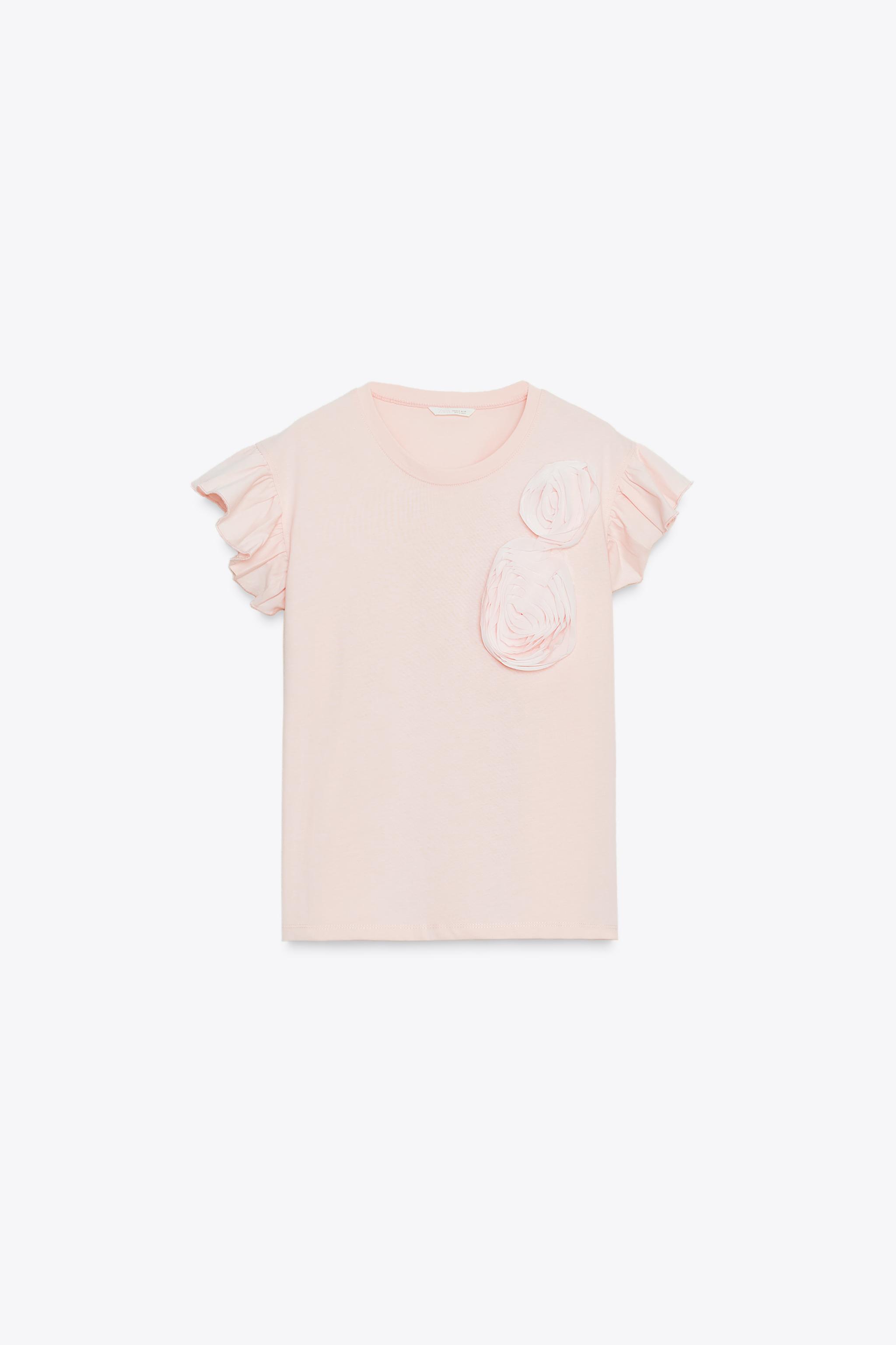 RAISED ROSES T-SHIRT