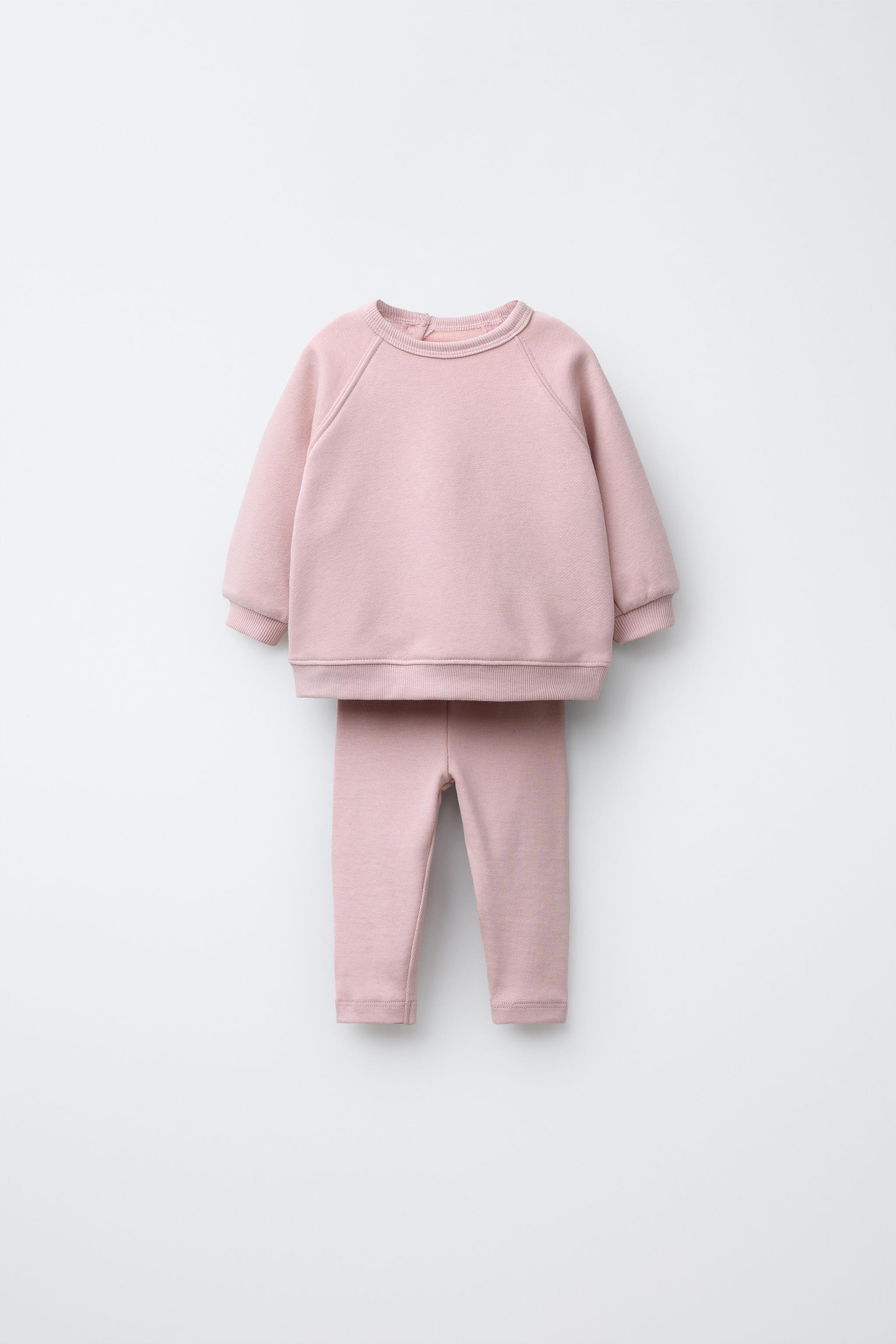 PLAIN SWEATSHIRT AND LEGGING SET