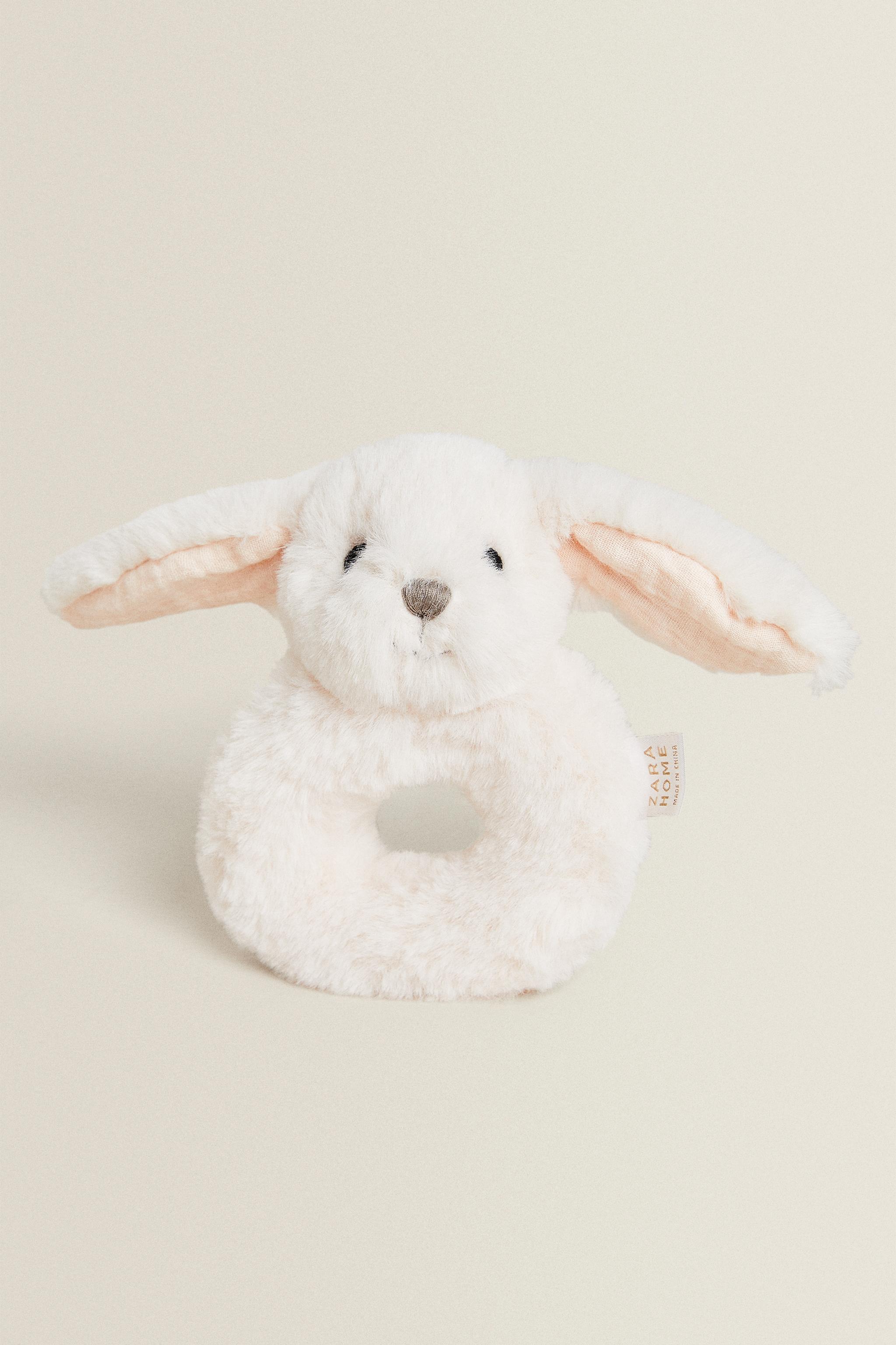 CHILDREN’S BUNNY PLUSH TOY RATTLE