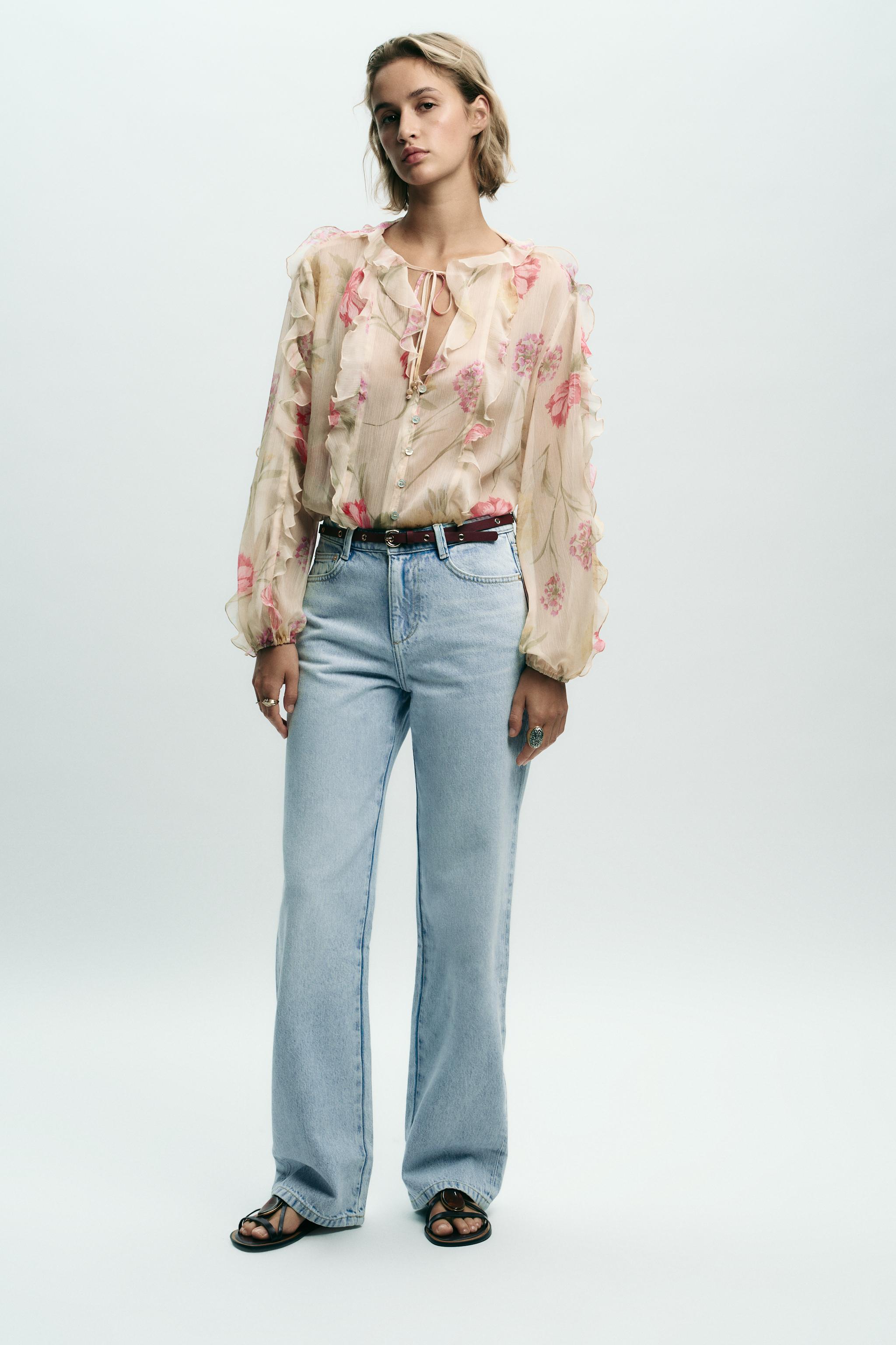 Z1975 HIGH-WAISTED REGULAR FIT JEANS WITH BELT