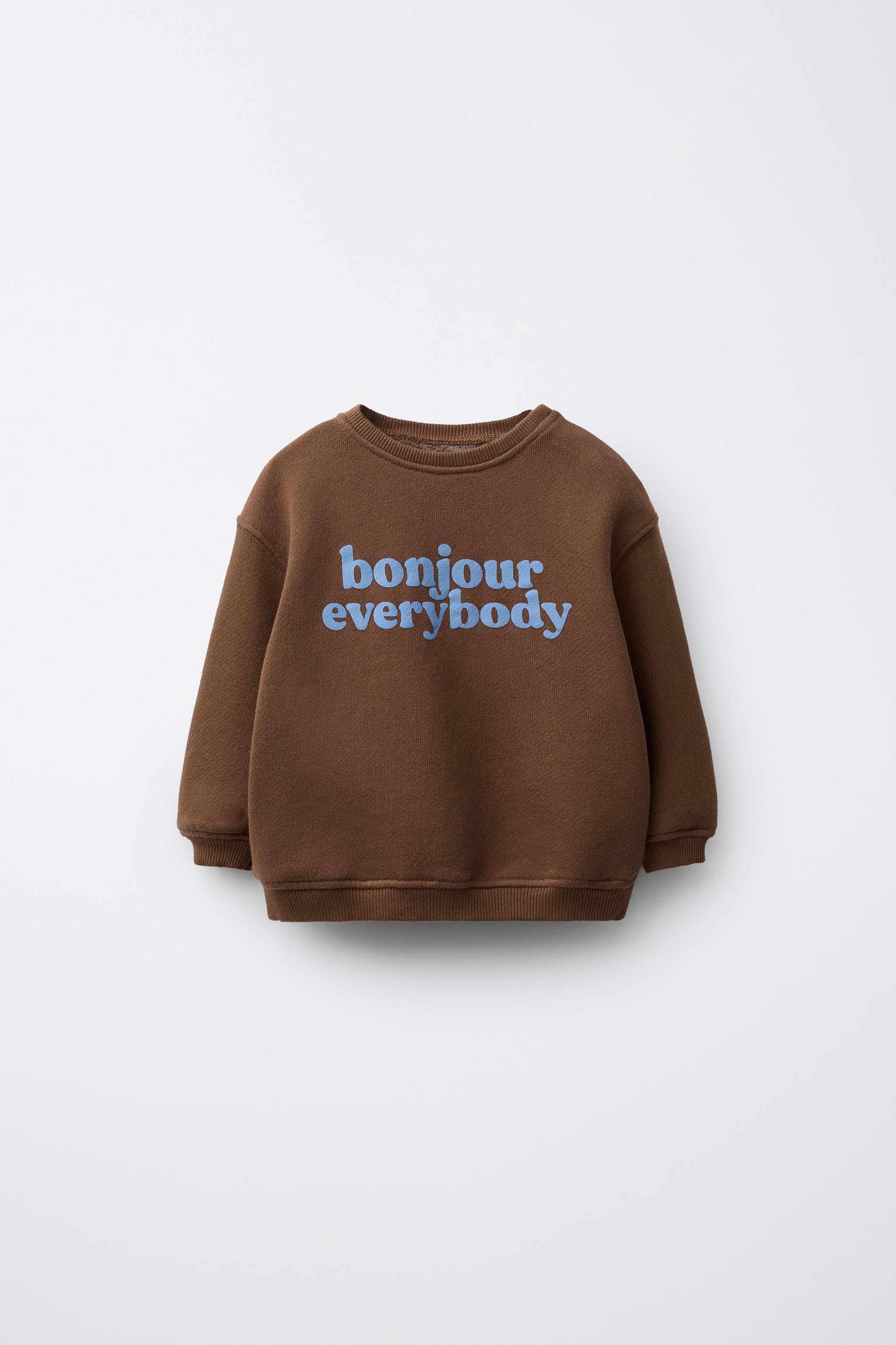 TEXT PRINT SWEATSHIRT