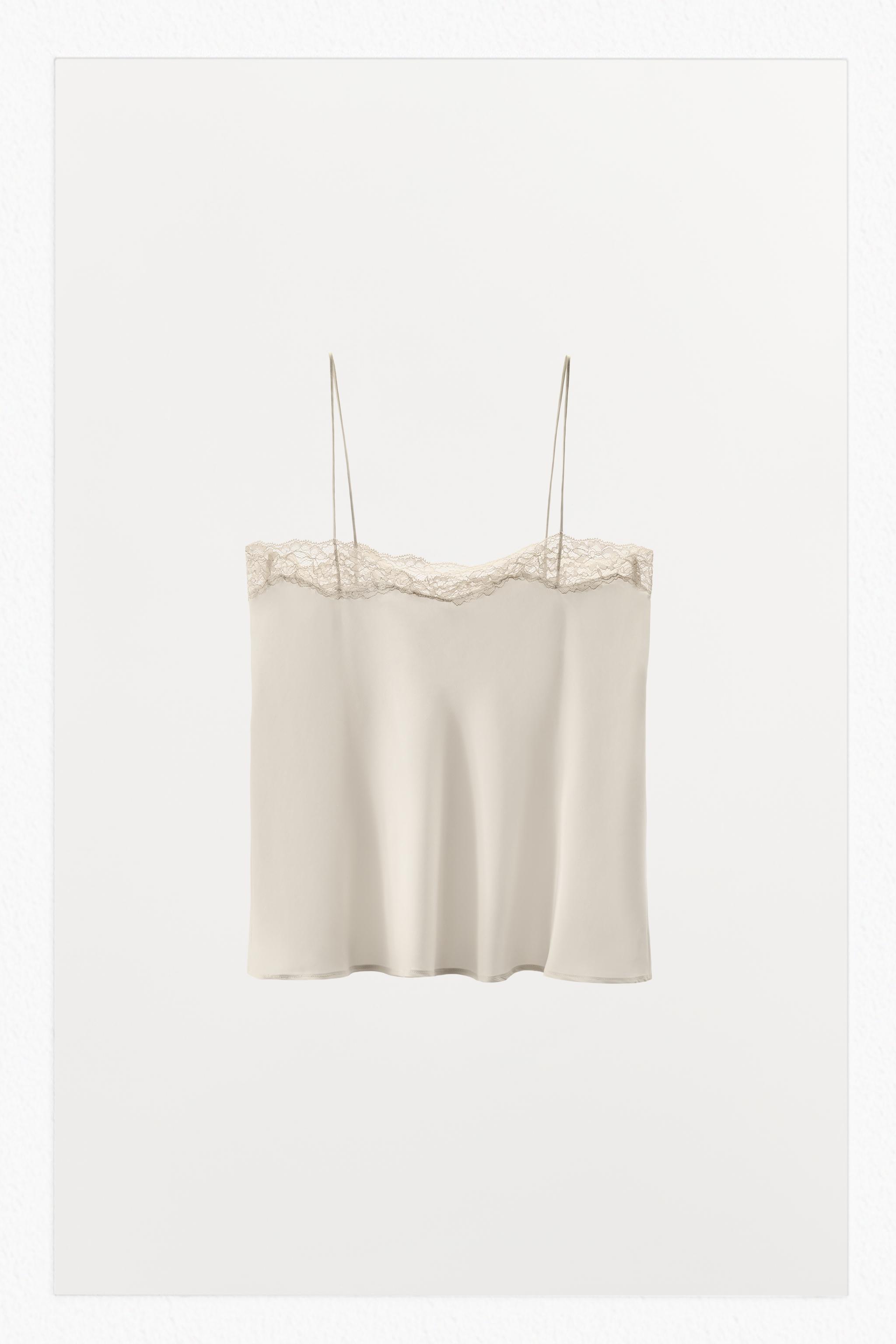 SILK LACE CAMISOLE TOP