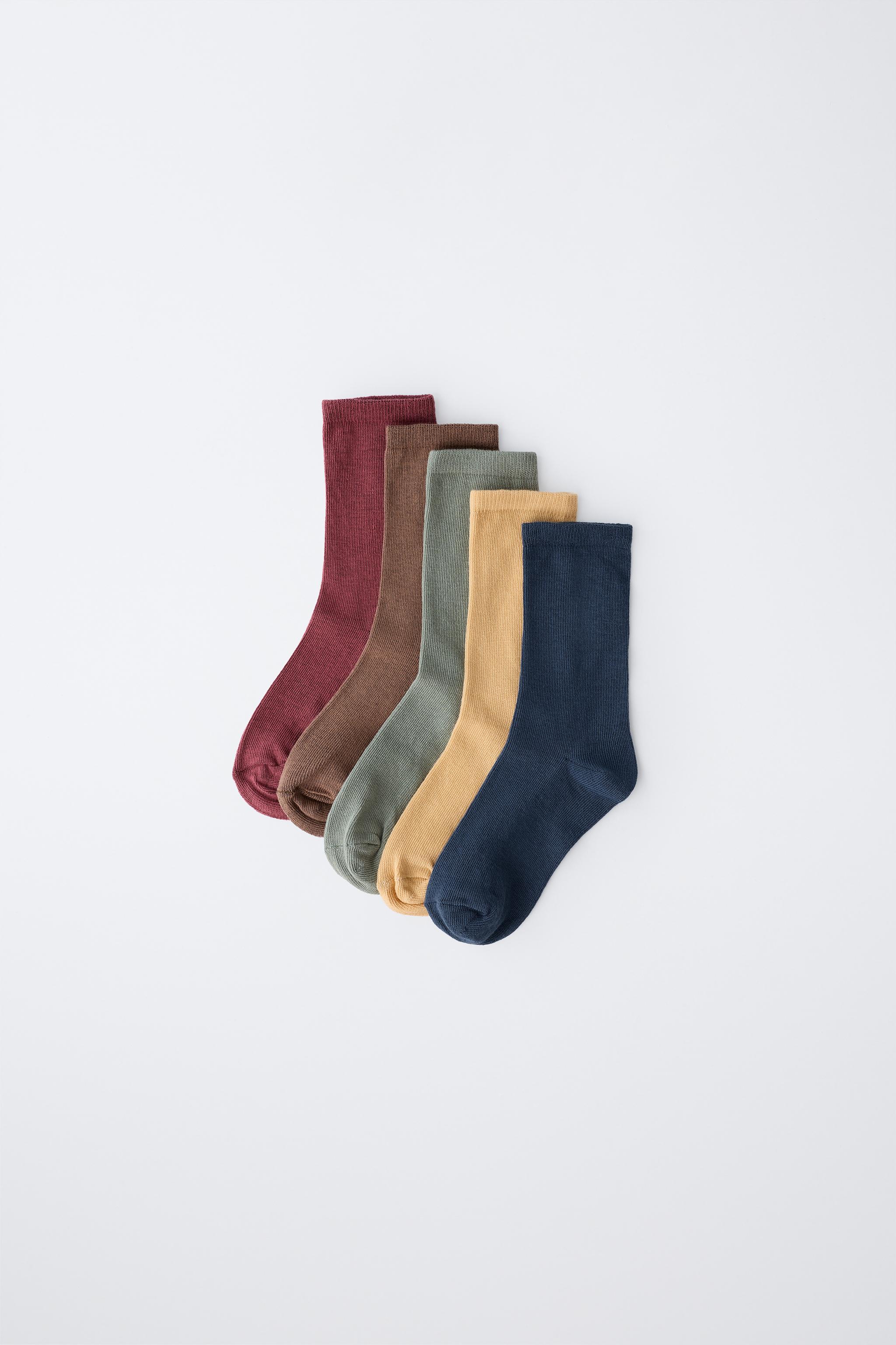 FIVE-PACK OF PLAIN LONG SOCKS
