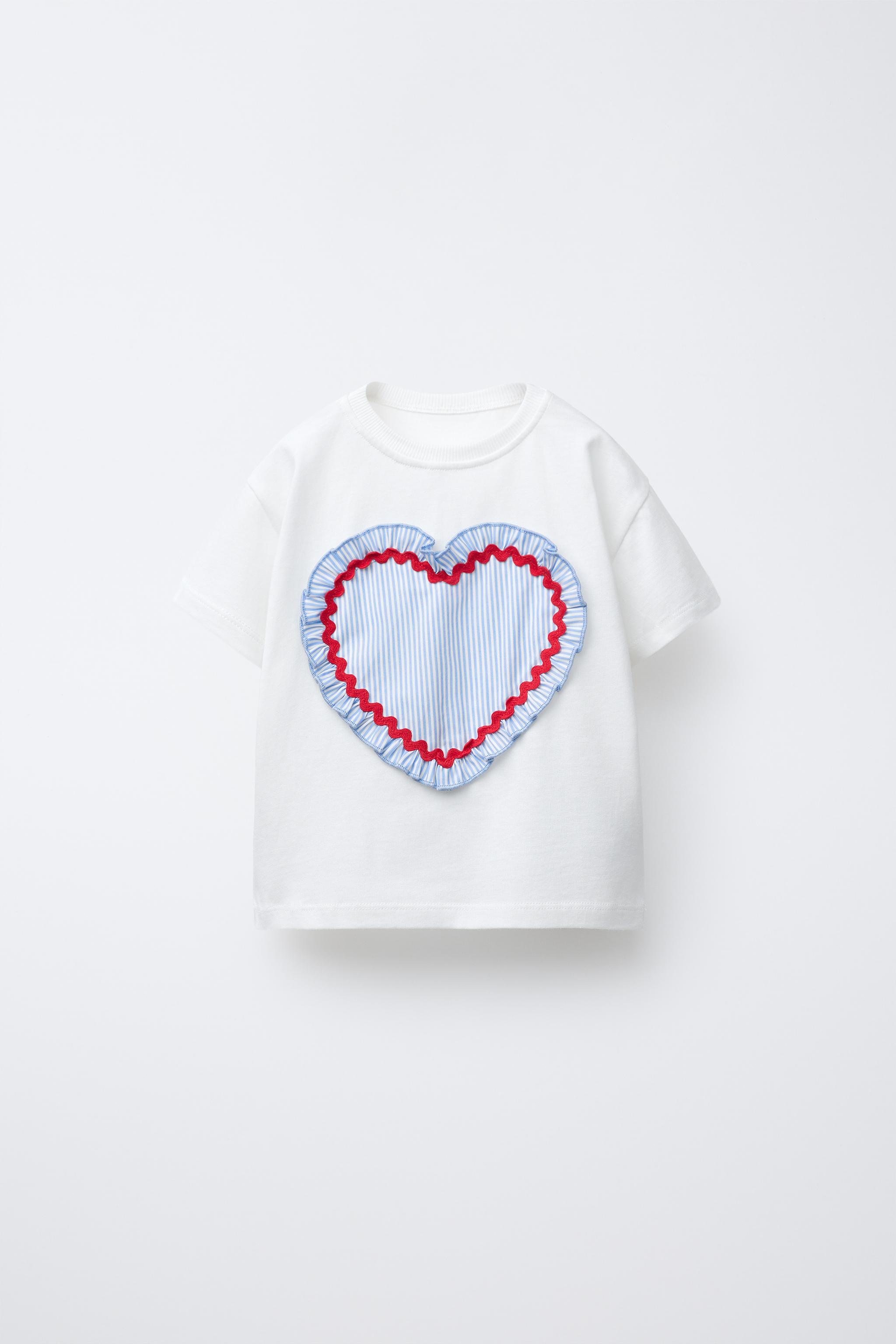 POPLIN HEART T-SHIRT