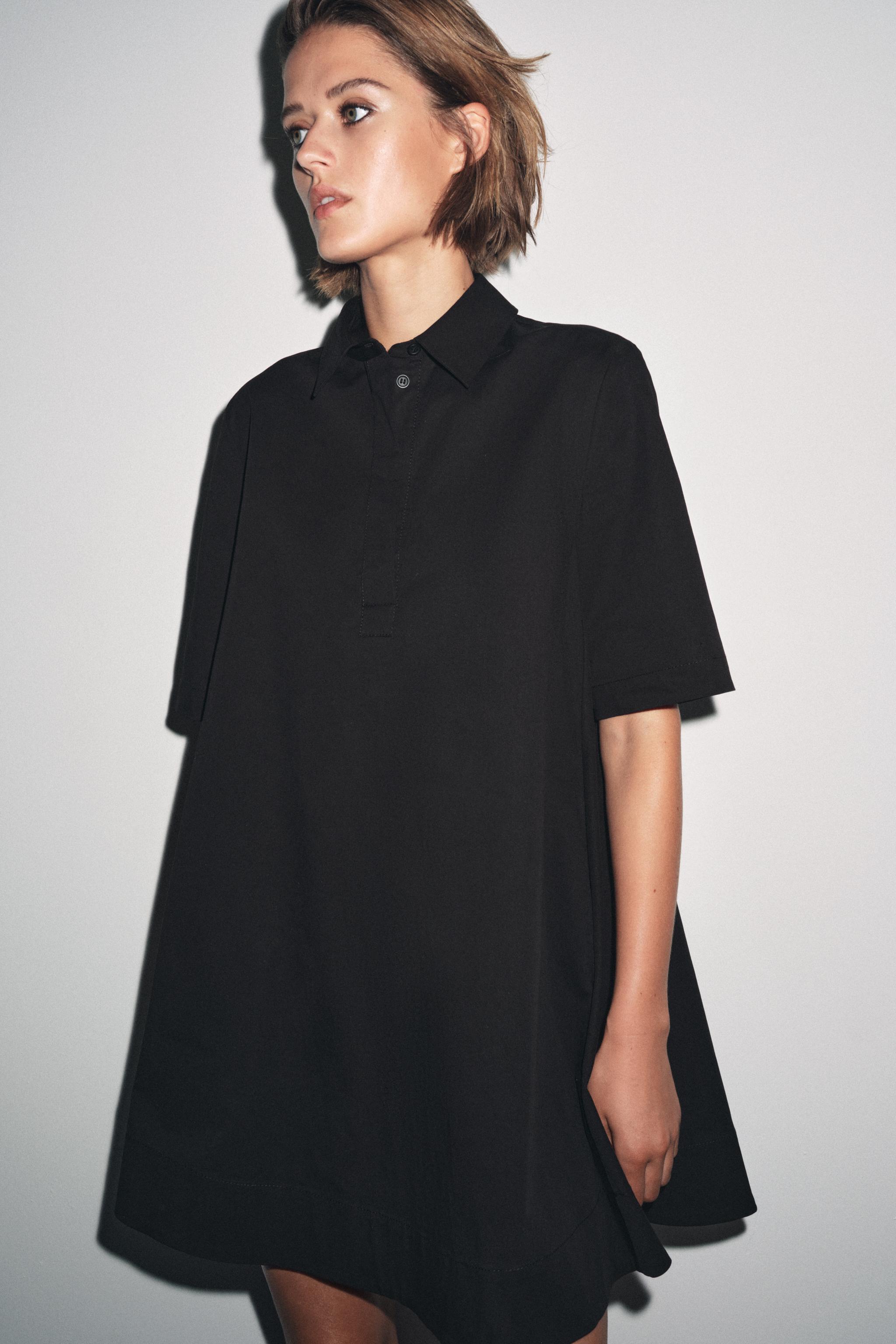 ZW COLLECTION POPLIN SHORT DRESS