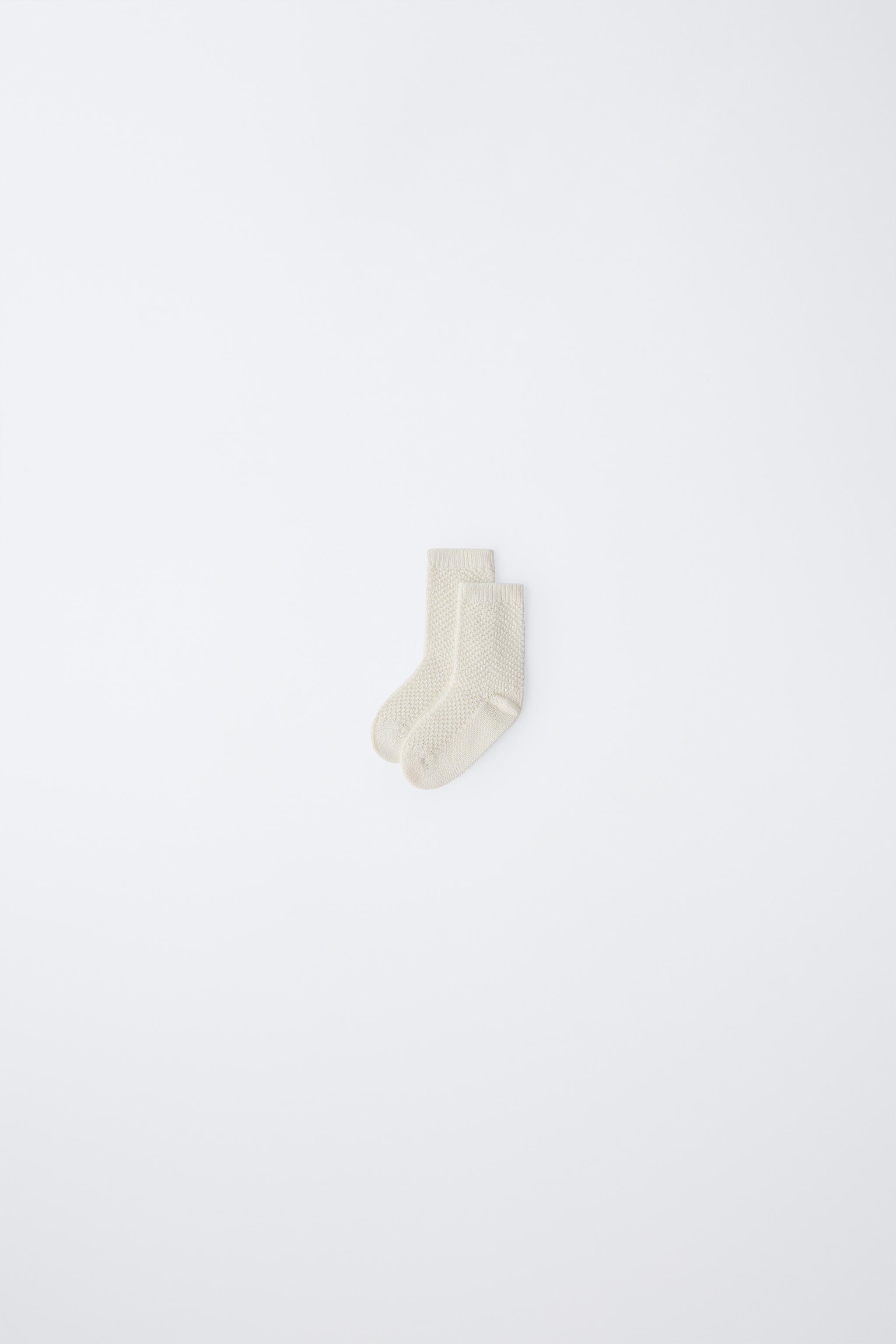 COTTON SILK KNIT SOCKS