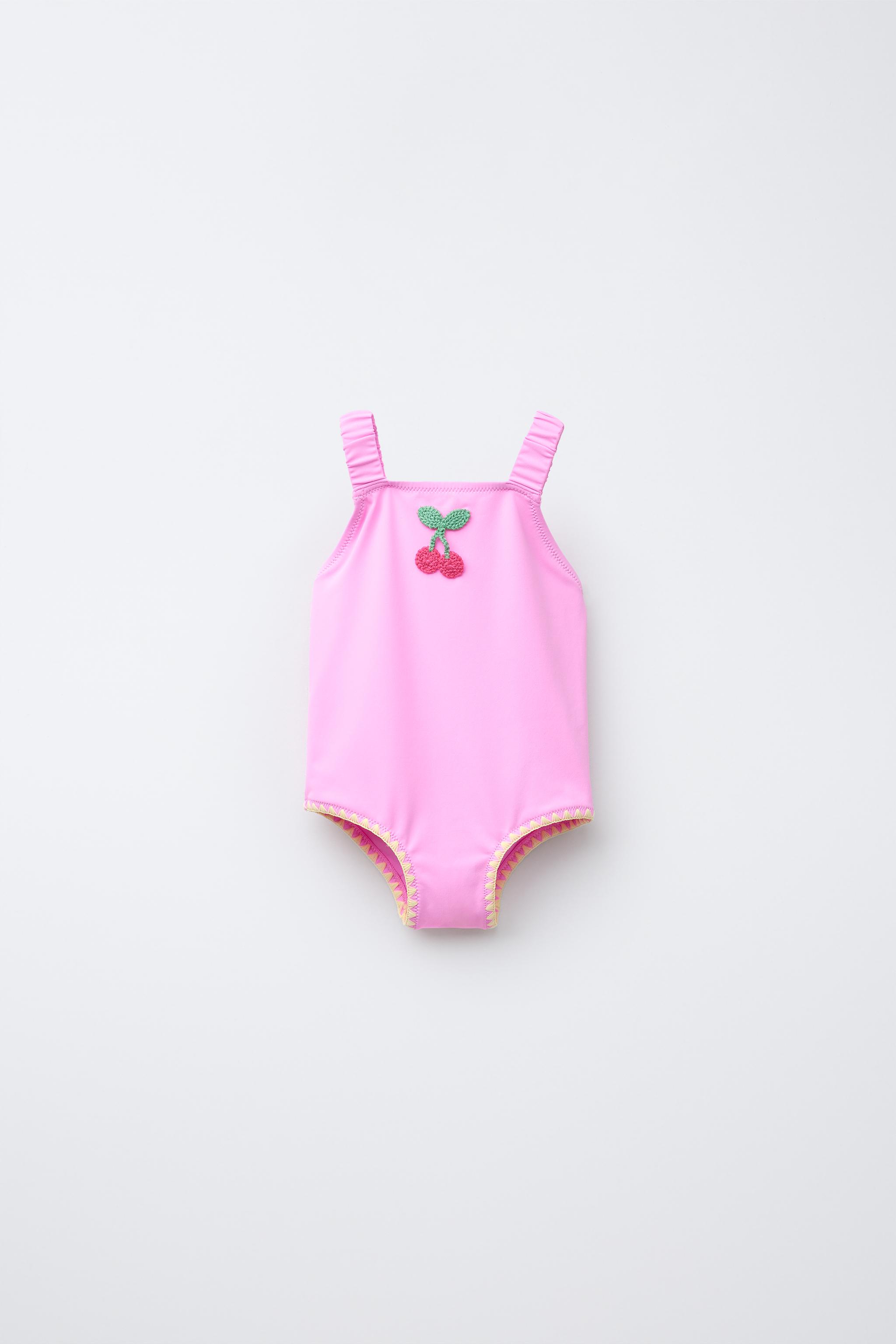 2-6 YEARS/ CHERRY CROCHET SWIMSUIT
