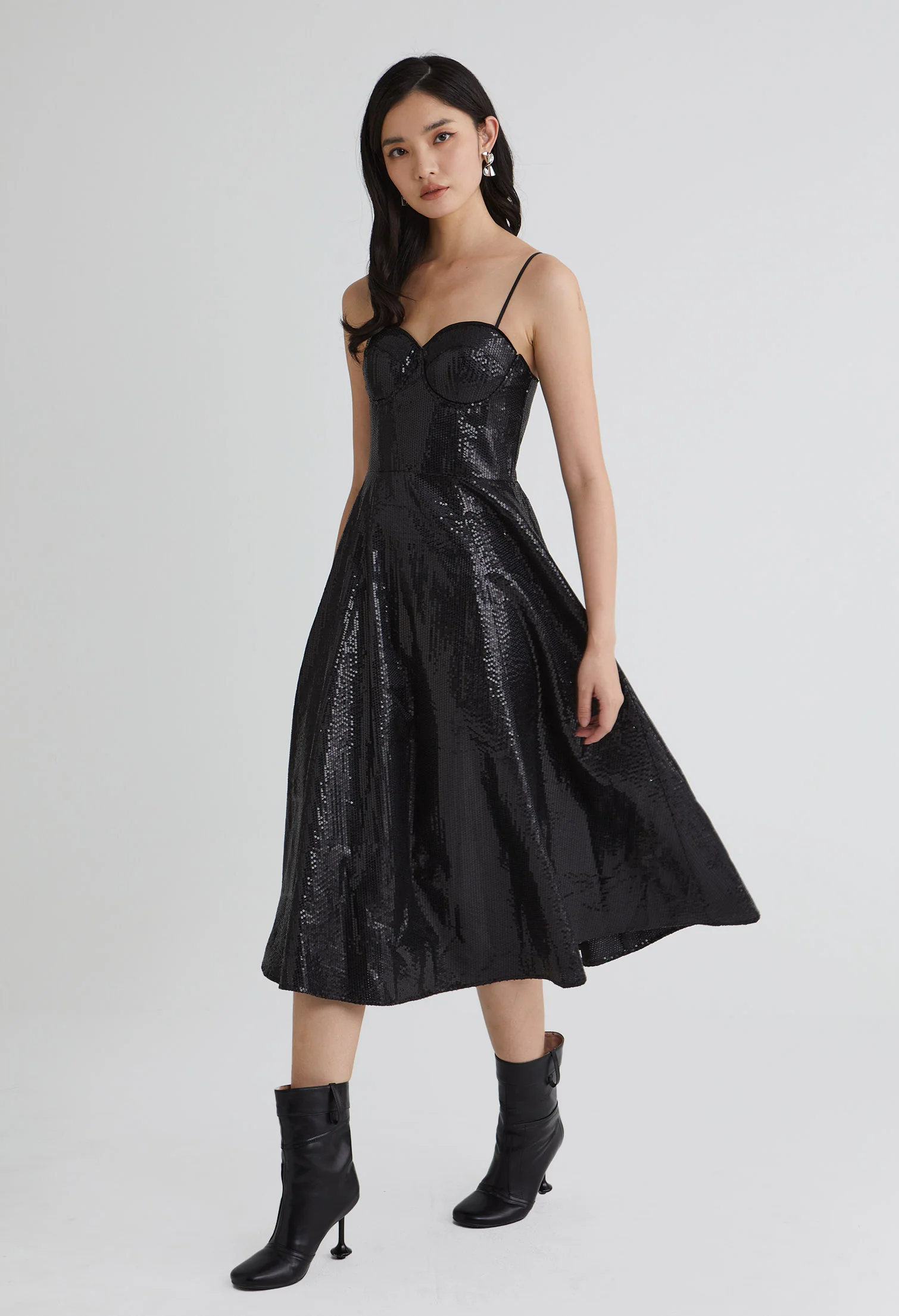 Noelle Sweetheart Midi Dress