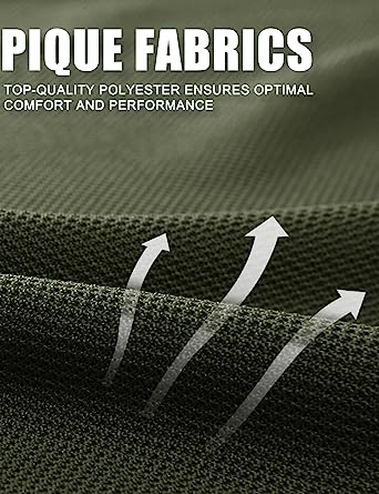 Men's Polo Shirt Quick Dry Performance Short Sleeve Tactical Shirt