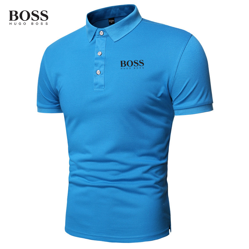 Button Stand Collar Short Sleeve Polo