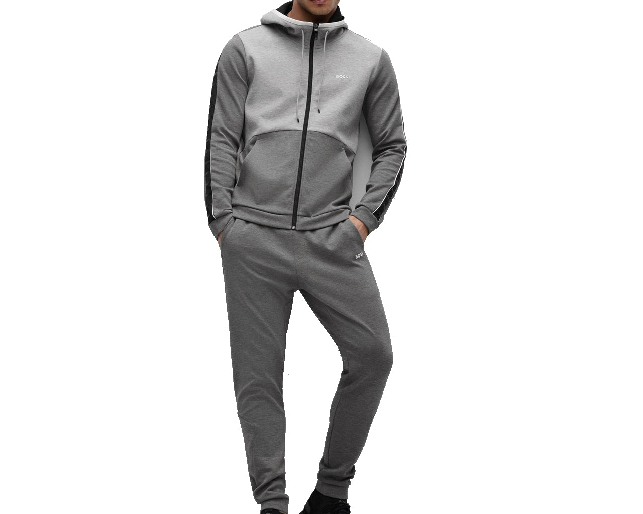 50477042 Saggy 1 Hooded Tracksuit Grey