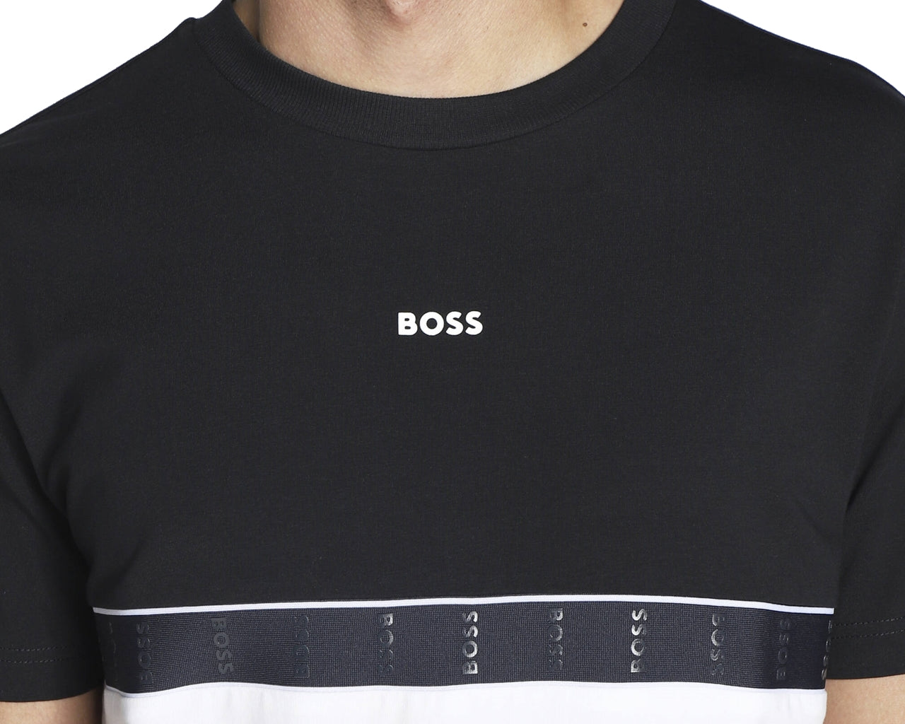 50477241 Tee Tape Crew Neck T-Shirt Blue