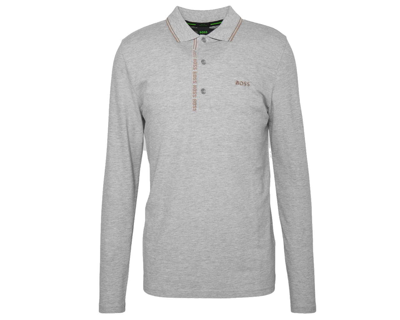 Pleesy 4 50475649 Long Sleeved Polo Shirt Grey
