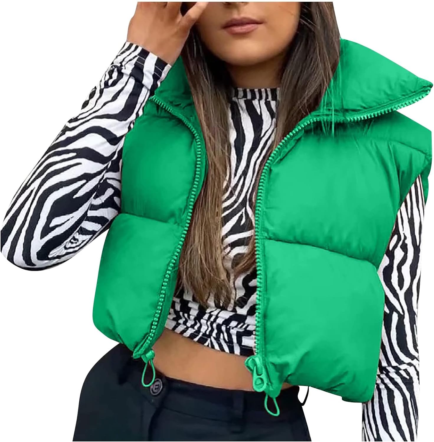 COTECRAM Womens Fuzzy Sherpa Fleece Jacket Lightweight Vest Casual Cozy Sleeveless Cardigan Coats Zipper Waistcoat Outerwear