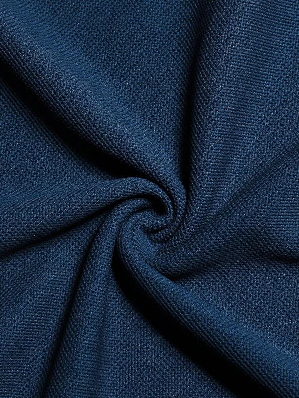 Men Casual Contrast Trim Polo Shirt