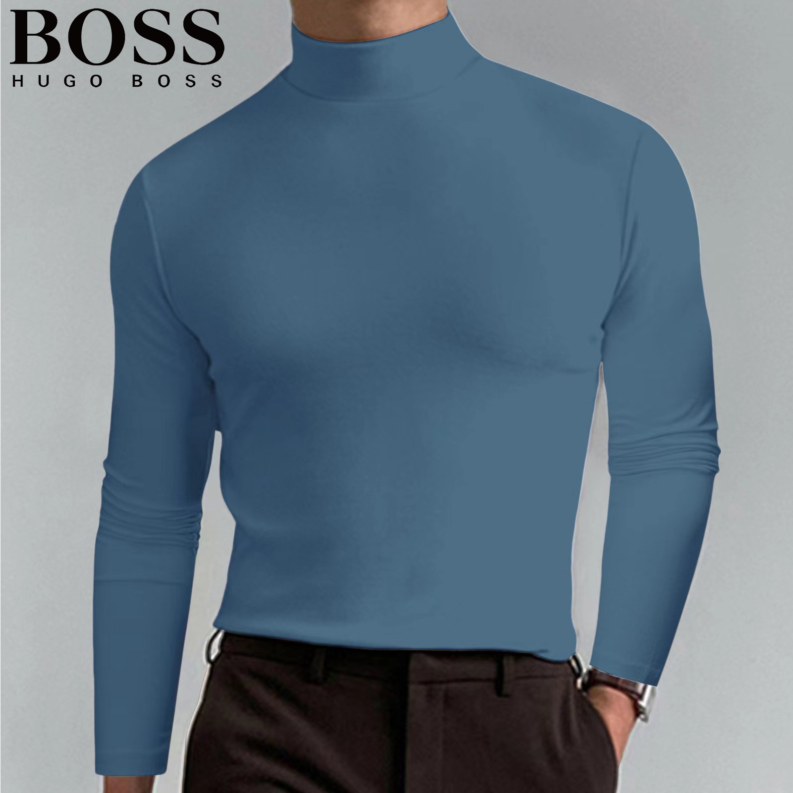 Men's Casual Round Neck Thermal Top