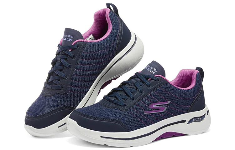 (WMNS) Go Walk Arch Fit-True Vision Sports Shoes Blue/Purple 124484-NVPR