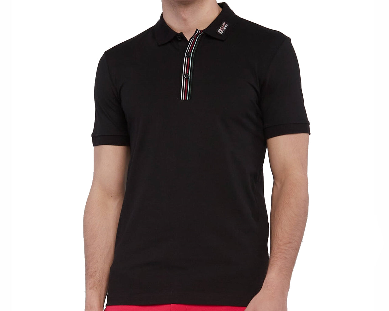 Paddy 1 50471933 001 Regular Fit Polo Shirt Black