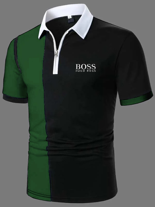 Pre-sale Men's Zip Casual Short Sleeve POLO Shirt