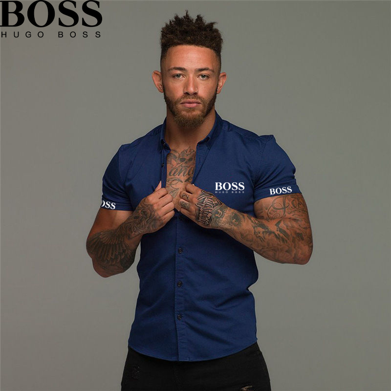 Men's Solid Color Fashion Lapel Shirt