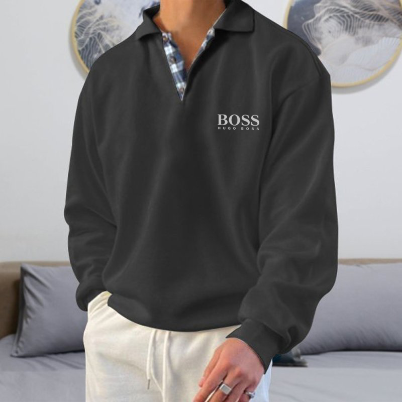 Men's Autumn Winter V-Neck Sweatshirt