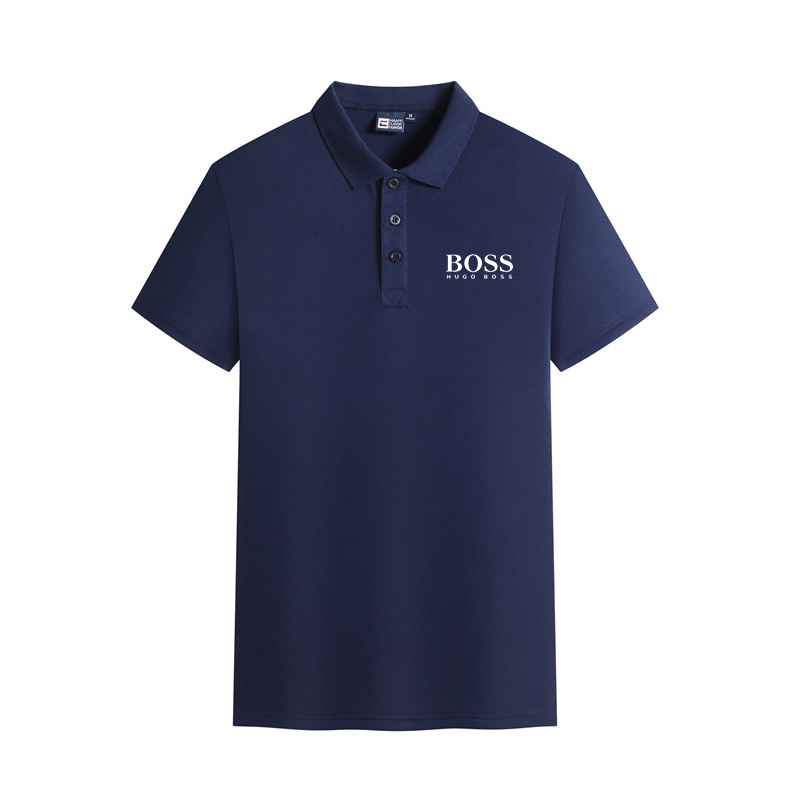 Summer casual healthy breathable short-sleeved polo shirt