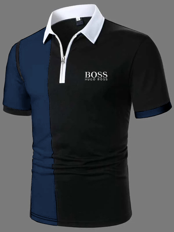Pre-sale Men's Zip Casual Short Sleeve POLO Shirt