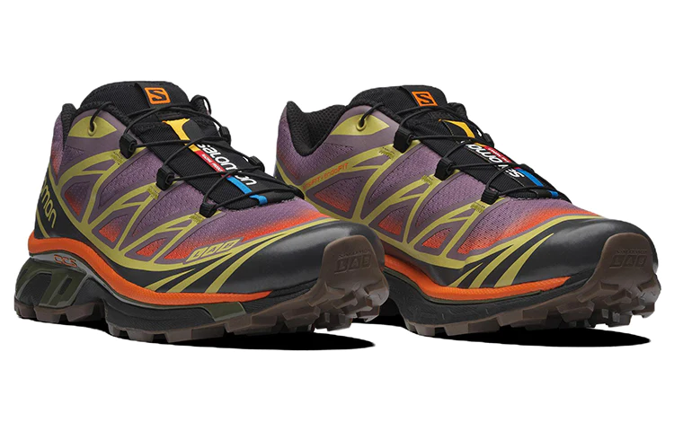 'Grey Orange Purple' Hiking Shoes