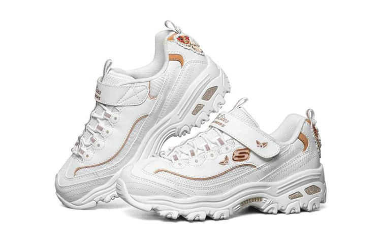 (GS) D Lites Low Running Shoes White 664155L-WGD