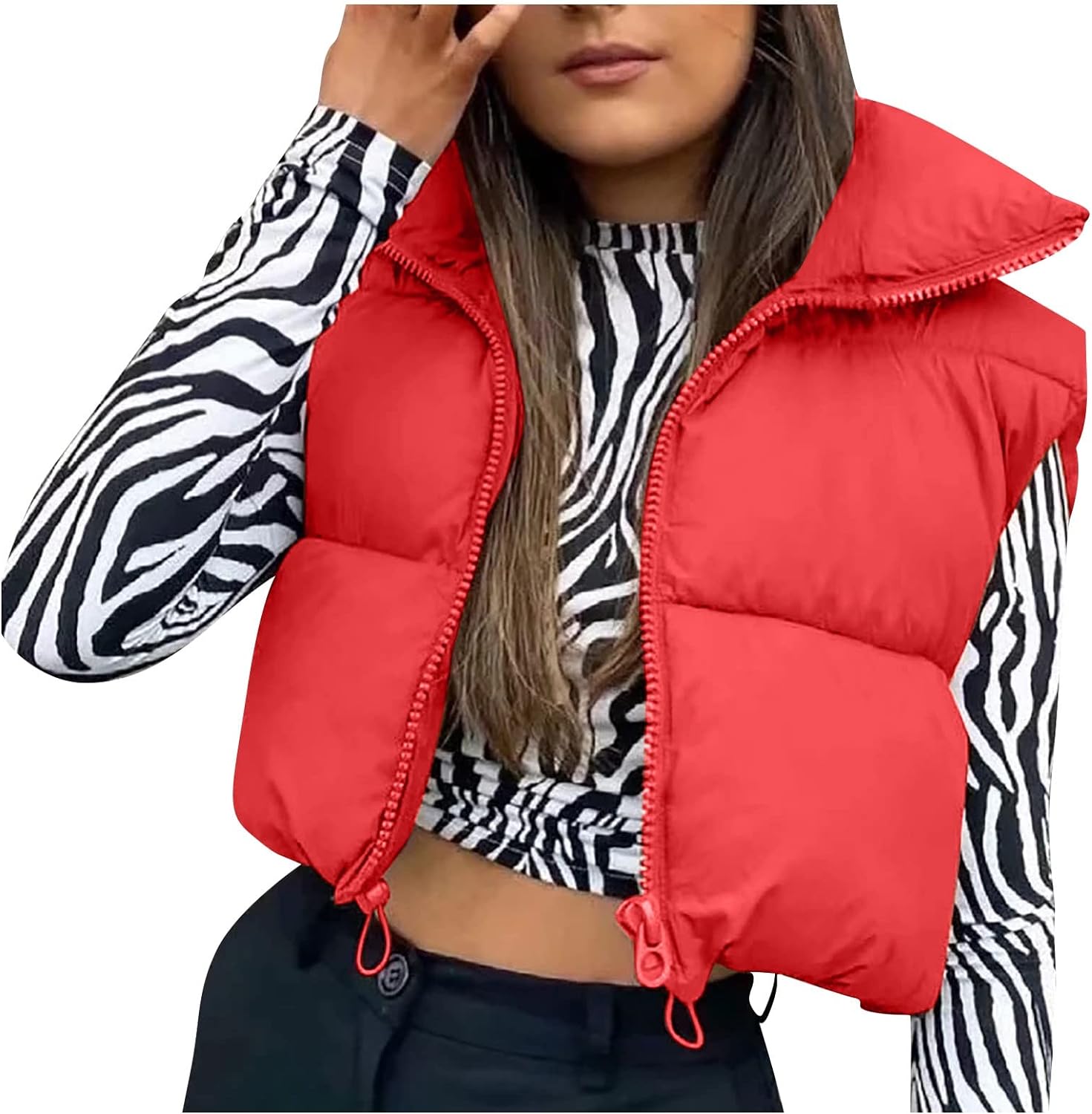 COTECRAM Womens Fuzzy Sherpa Fleece Jacket Lightweight Vest Casual Cozy Sleeveless Cardigan Coats Zipper Waistcoat Outerwear