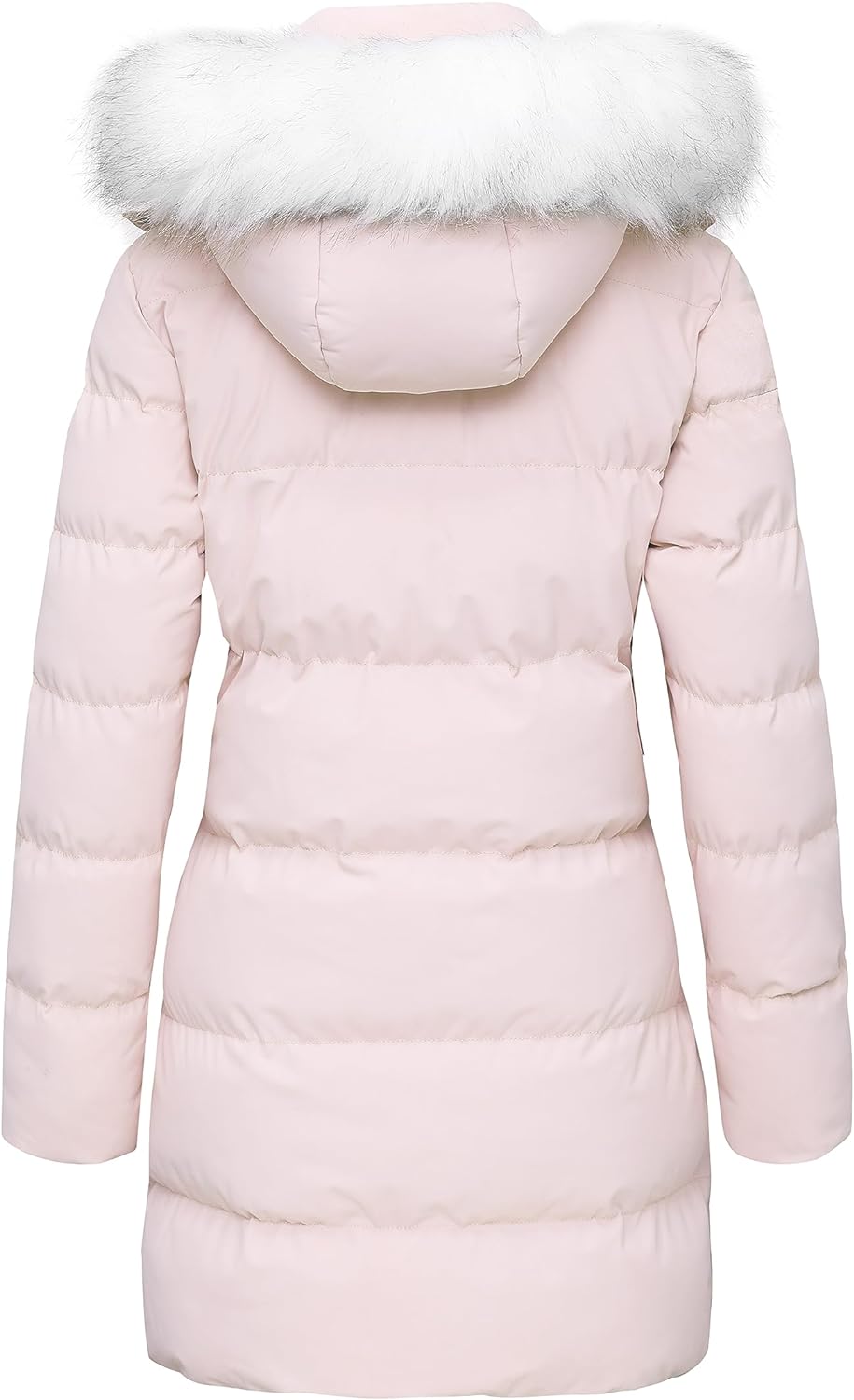 WenVen Women's Winter Thicken Puffer Coat Warm Jacket with Faux Fur Removable Hood