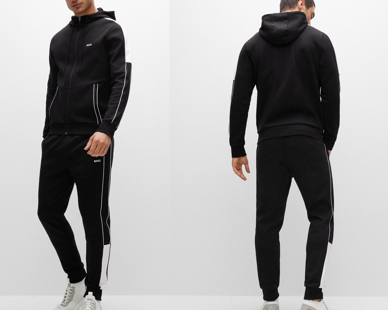 50477193 001 Hooded Tracksuit set Black
