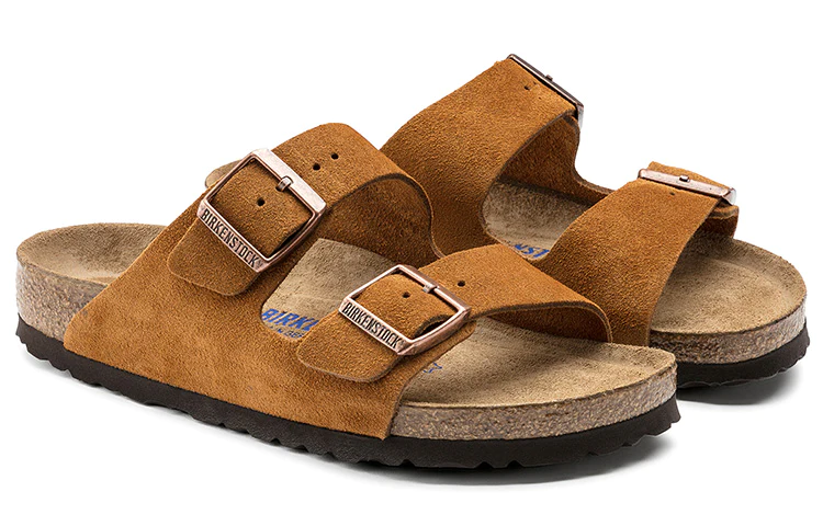 Arizona Series Cowhide Suede Light Nrown Version Sandals 1009526