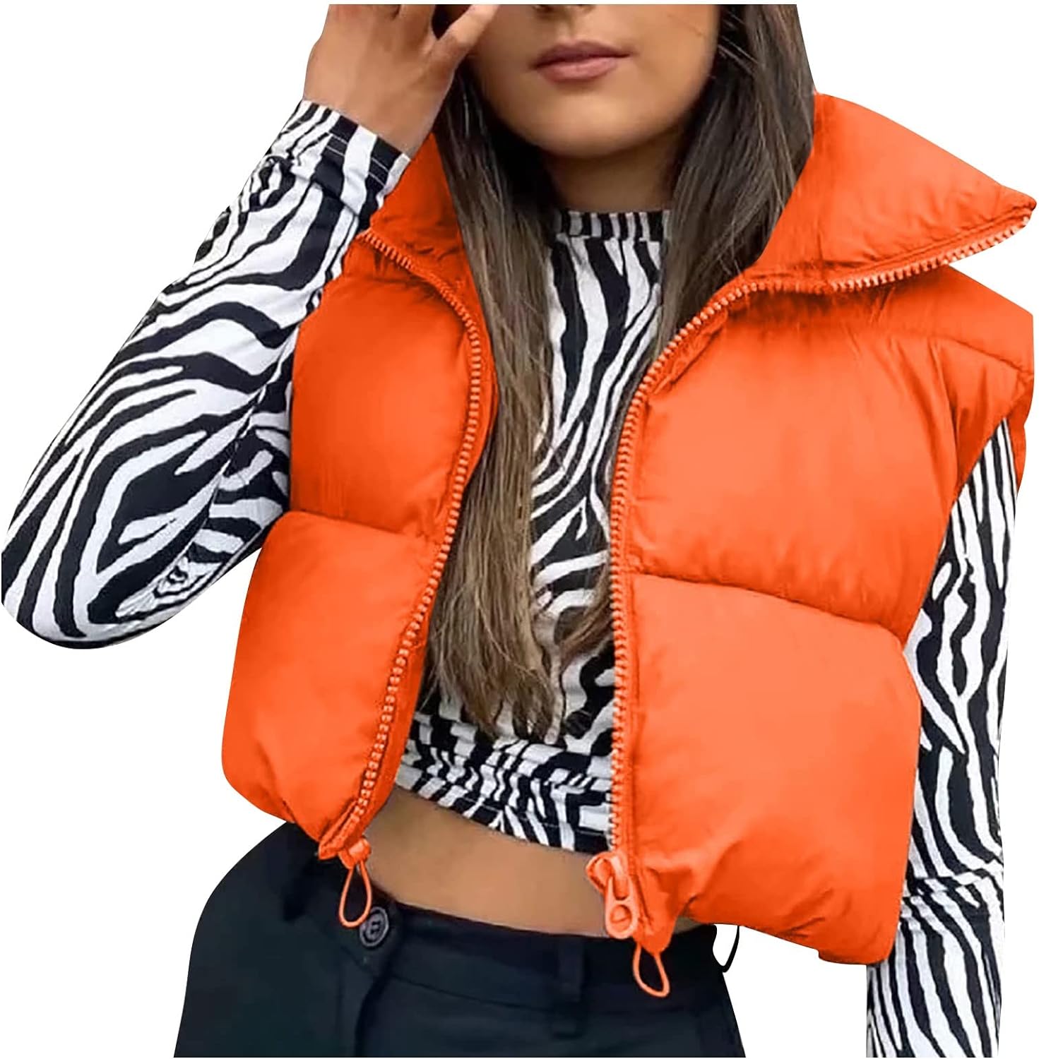 COTECRAM Womens Fuzzy Sherpa Fleece Jacket Lightweight Vest Casual Cozy Sleeveless Cardigan Coats Zipper Waistcoat Outerwear