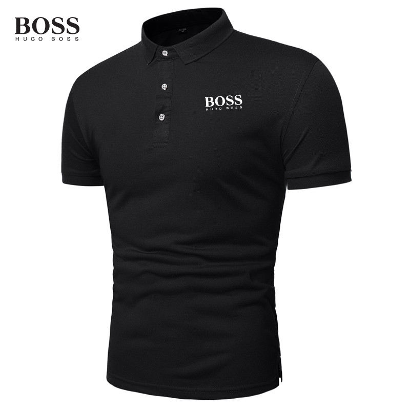 Button Stand Collar Short Sleeve Polo