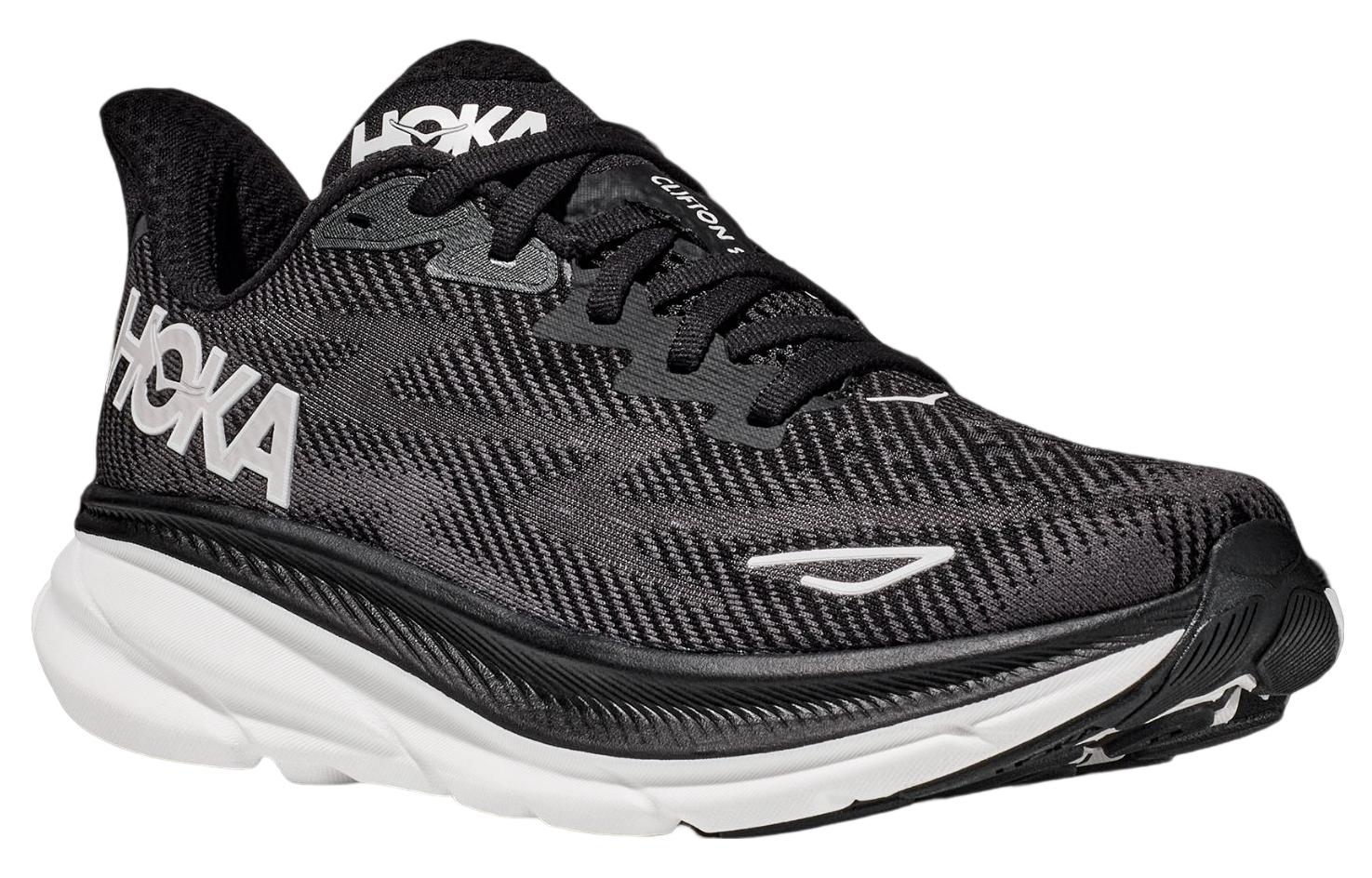 Clifton 9 2E Wide 'Black White' 1132210-BWHT