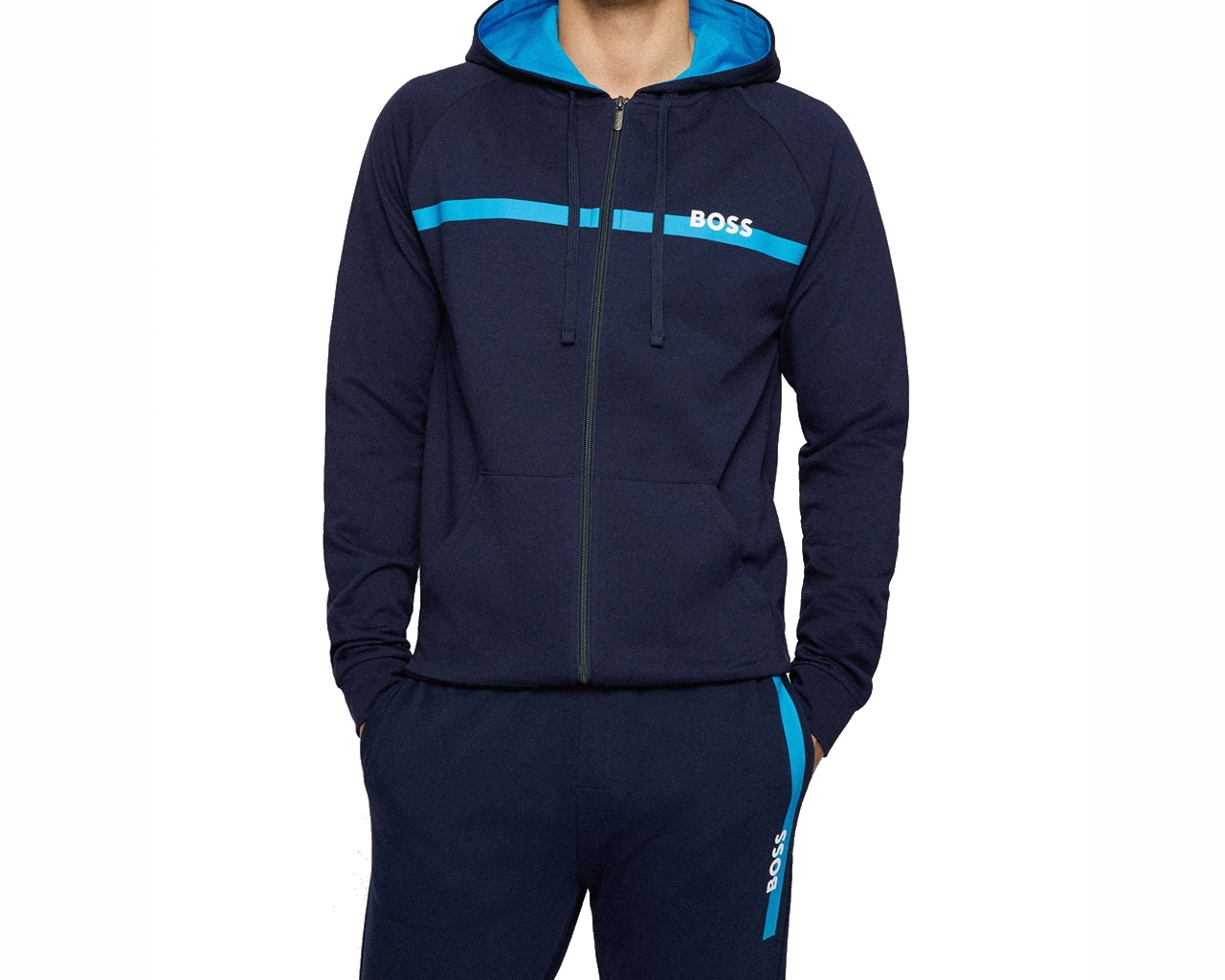 Authentic 50465773 403 Hooded Tracksuit Blue