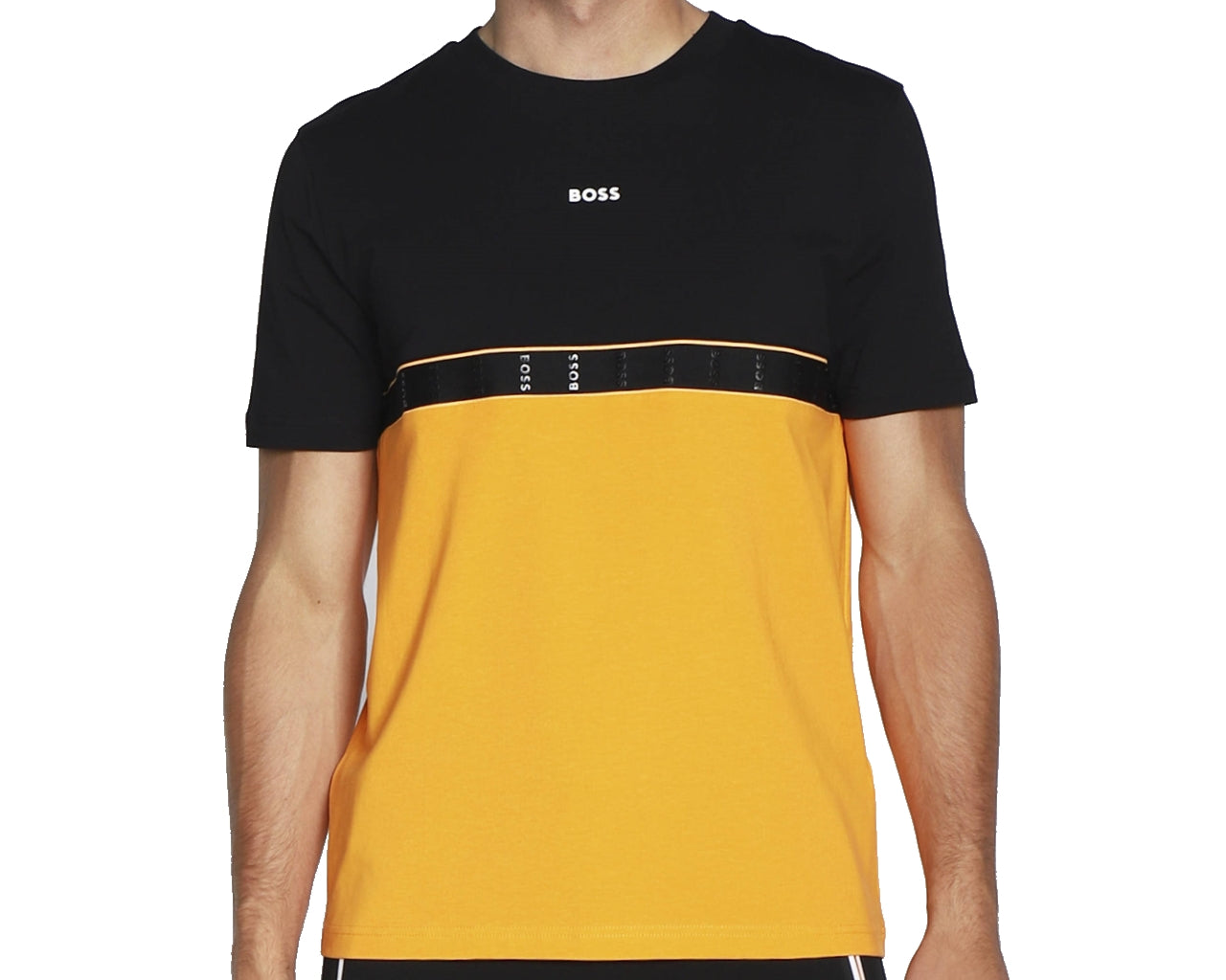 50477241 Tee Tape Crew Neck T-Shirt Black