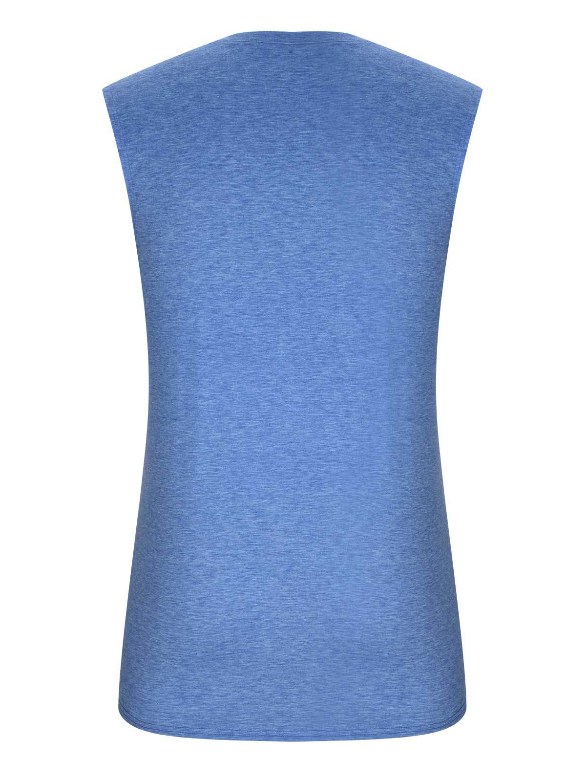 Men's T-Shirt Muscle Man Athletic Rambler Solid Color Top Sleeveless T-Shirt