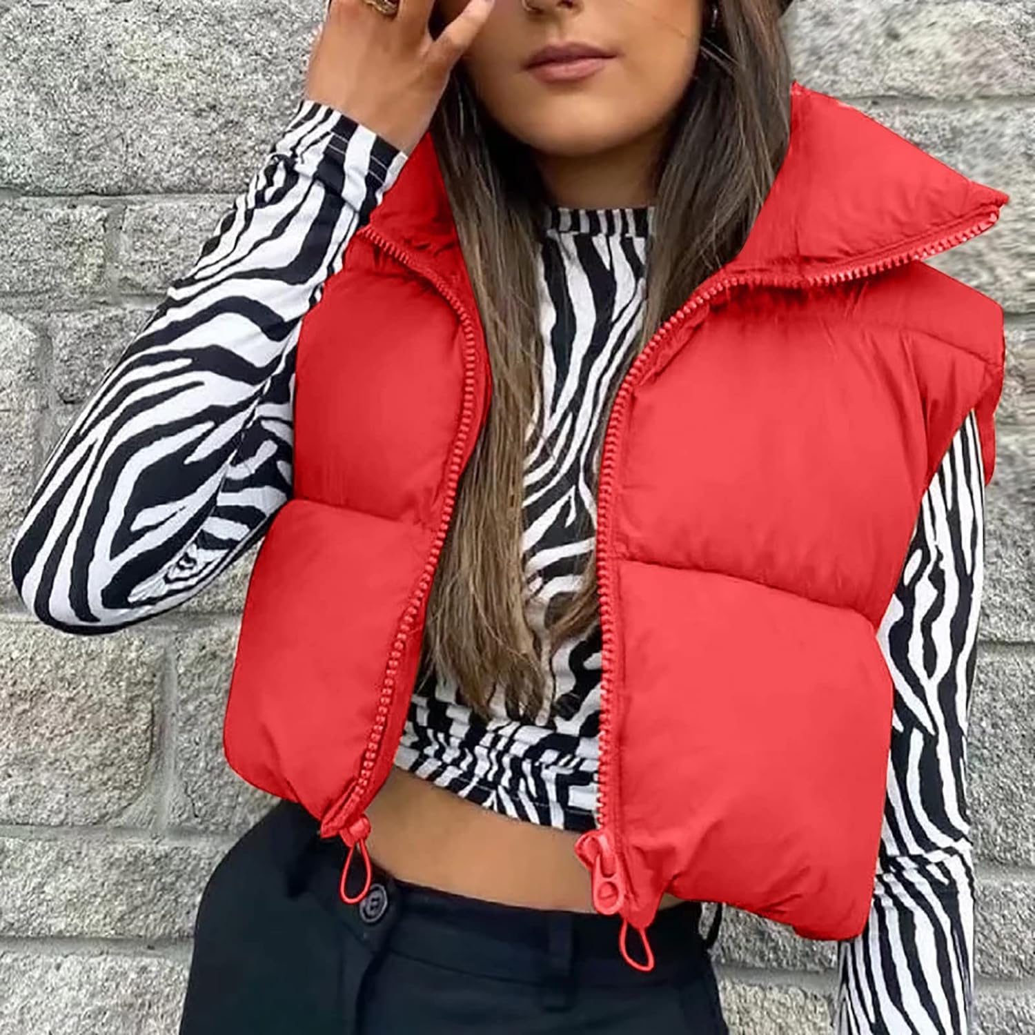 COTECRAM Womens Fuzzy Sherpa Fleece Jacket Lightweight Vest Casual Cozy Sleeveless Cardigan Coats Zipper Waistcoat Outerwear