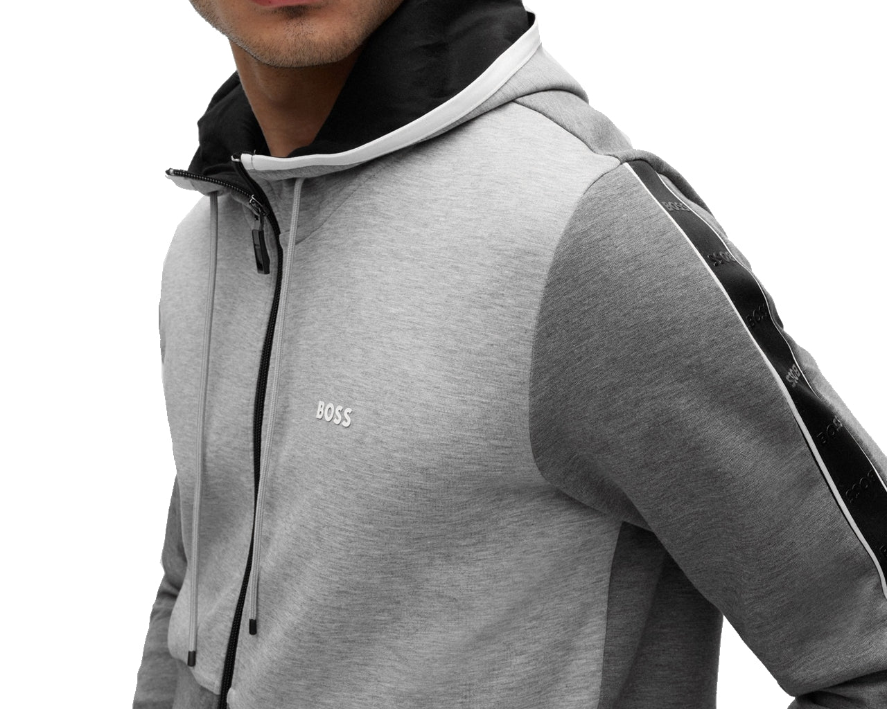 50477042 Saggy 1 Hooded Tracksuit Grey