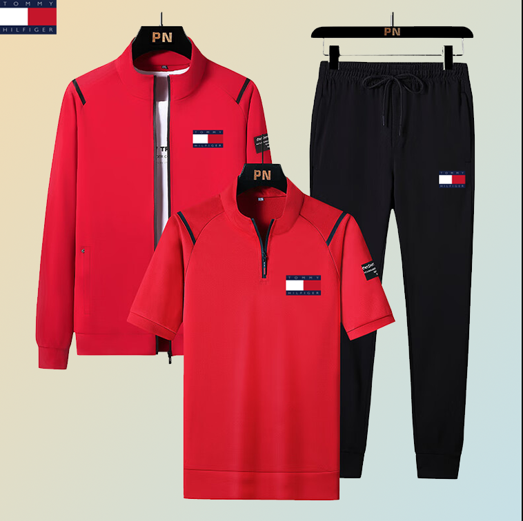 Divatos, új, három részes férfi hétköznapi sportkészlet - Korlátozott idejű ajánlat, akciós