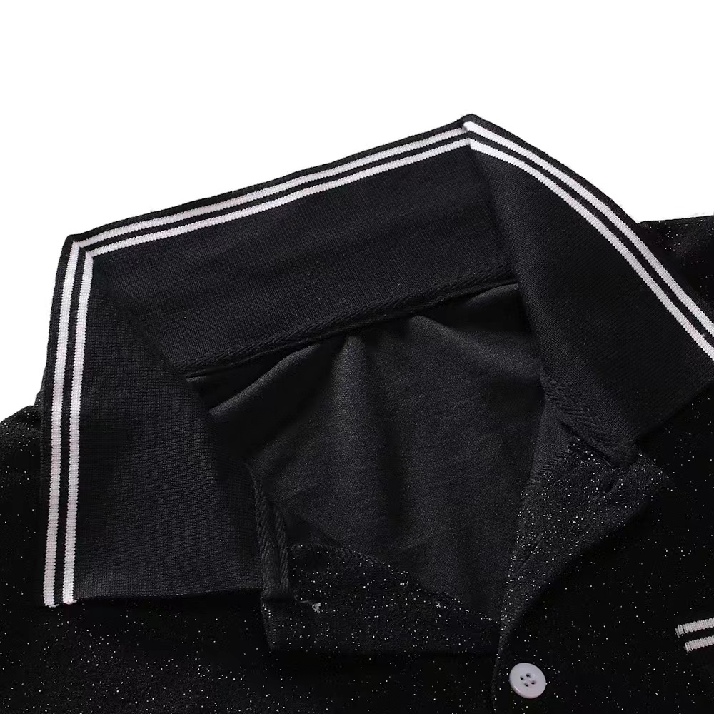 Men's gypsophila casual short-sleeved polo shirt