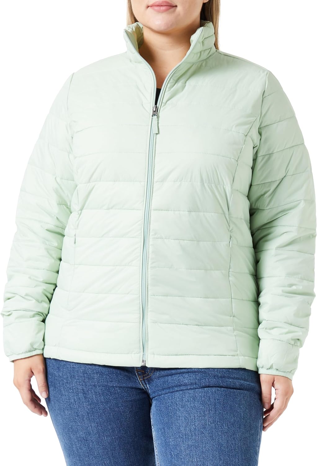 Amazon Essentials Women's Lightweight Long-Sleeve Water-Resistant Packable Puffer Jacket (Available in Plus Size)