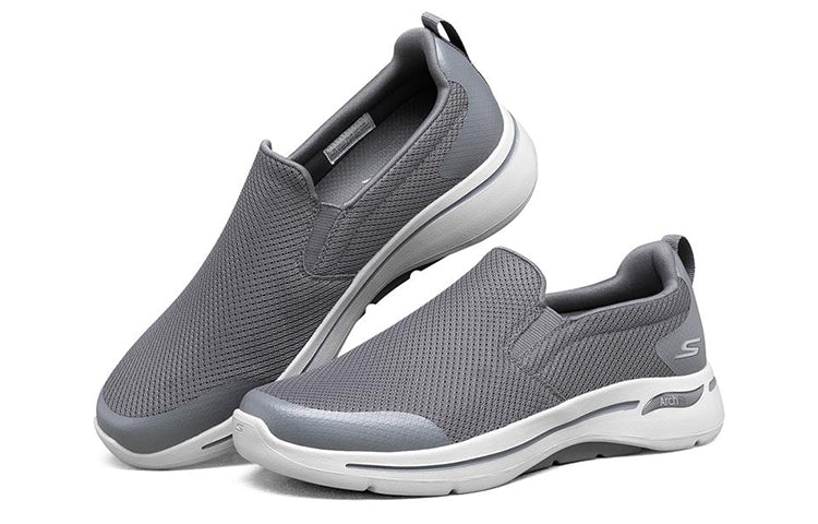 Go Walk Arch Fit Low-Top Running Shoes Grey 216121-CHAR
